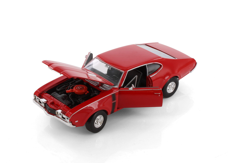Diecast 1968 Red Oldsmobile 442 Welly 1/24 New