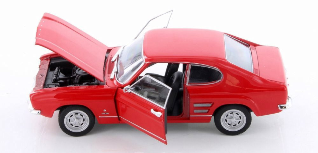 Diecast 1969 Red Ford Capri Welly 1/24 New