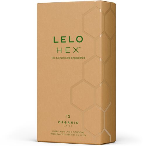 LELO HEX PRÉSERVATIFS BIOLOGIQUES PREMIUM (Boîte 12 unités)