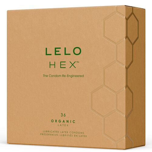 LELO HEX PRÉSERVATIFS BIOLOGIQUES PREMIUM (Boîte 36 unités)