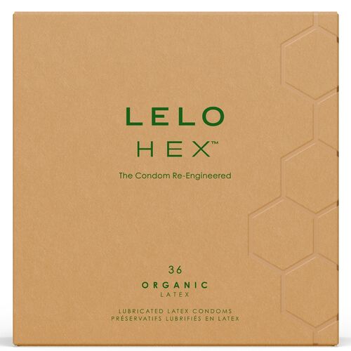 LELO HEX PRÉSERVATIFS BIOLOGIQUES PREMIUM (Boîte 36 unités)
