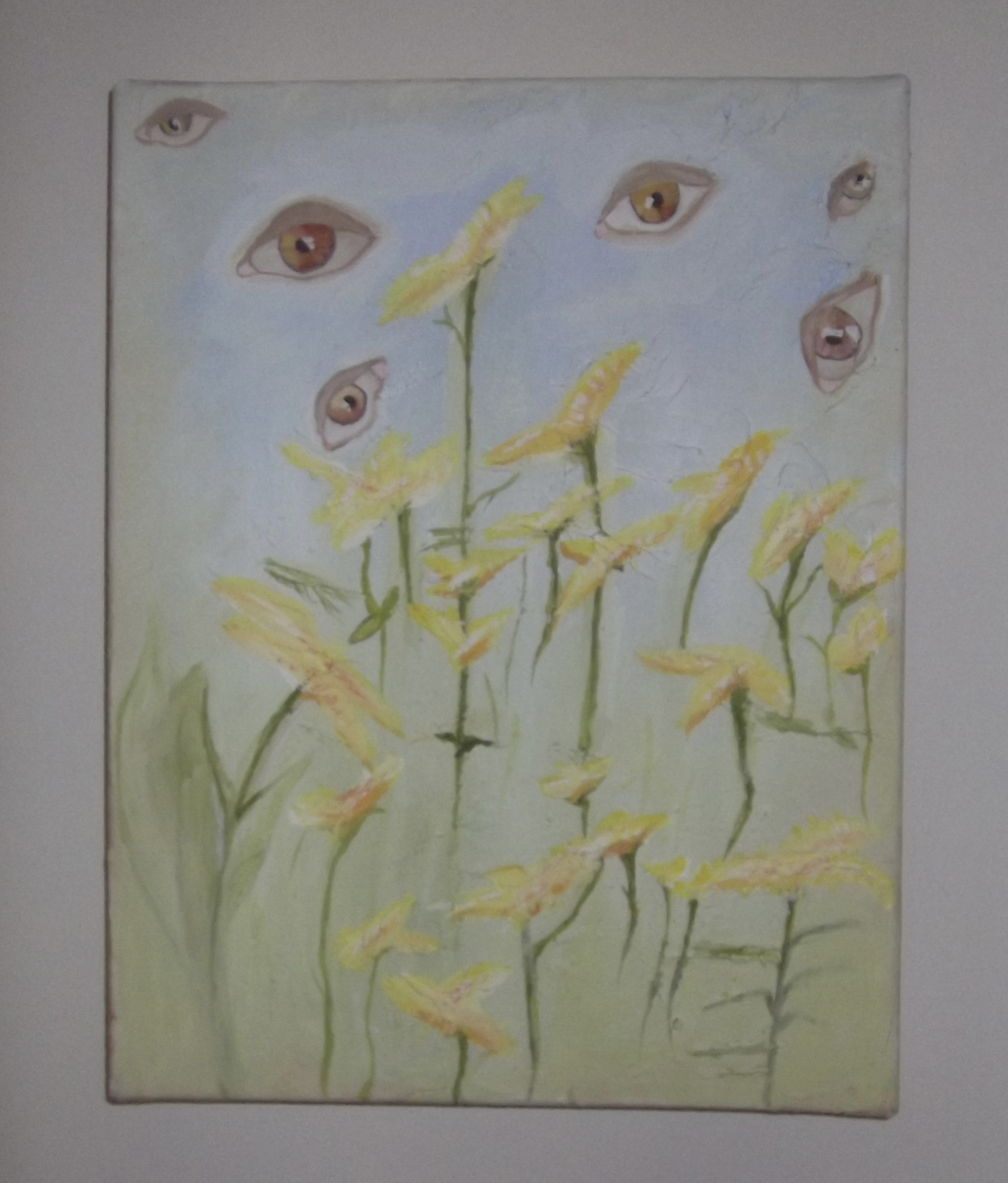 Surreal Flower Field Painting