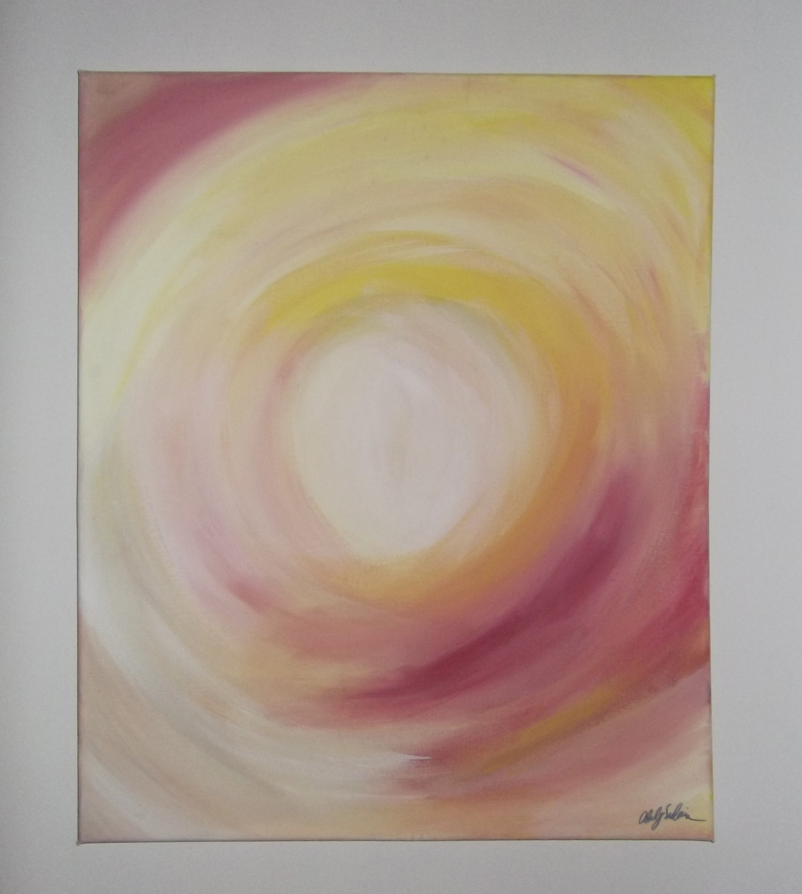 Abstract Eye of the Sun Painting
