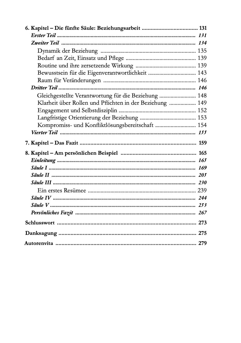 Die fünf Säulen (Printbuch-Version)