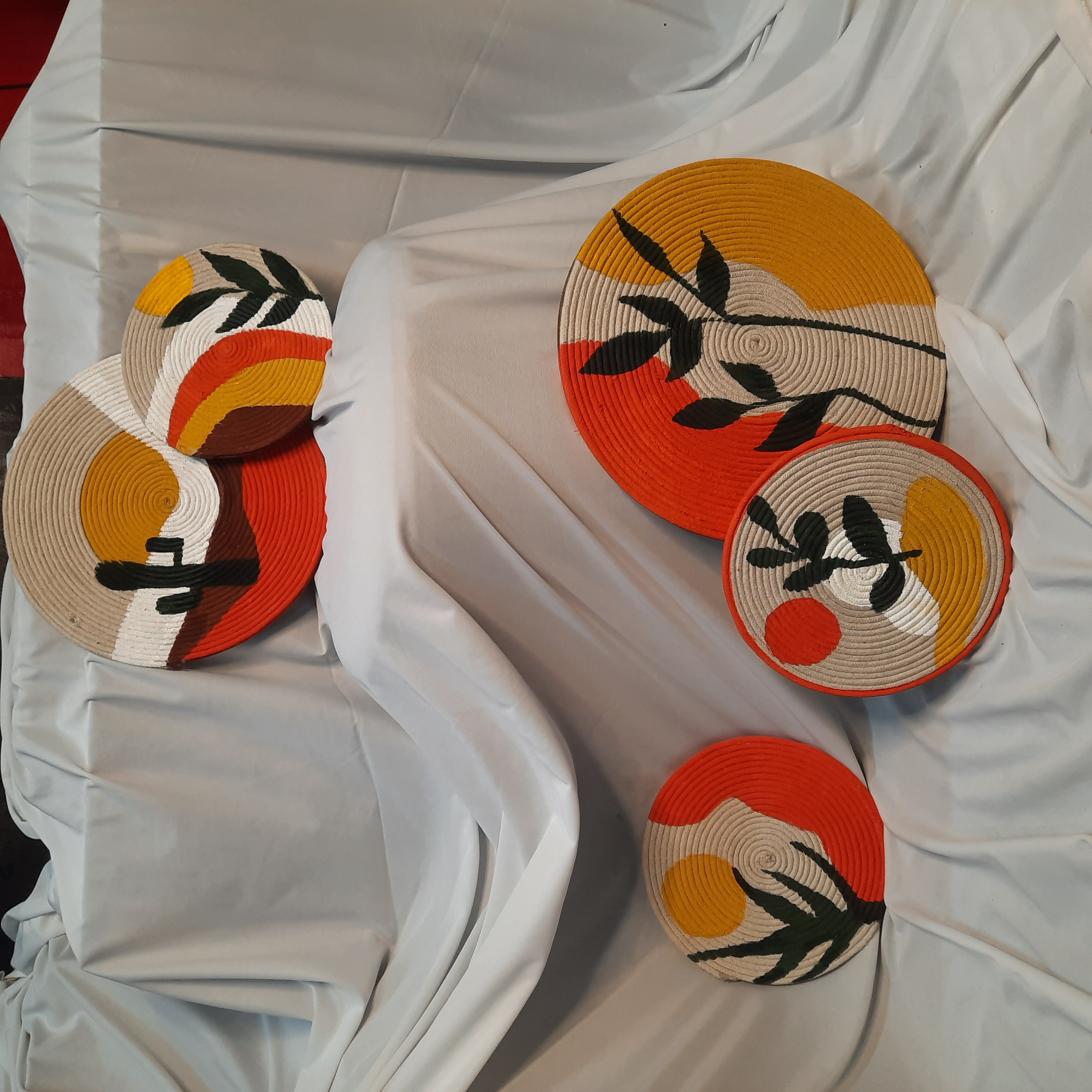 Handwoven Decorative Baskets Set