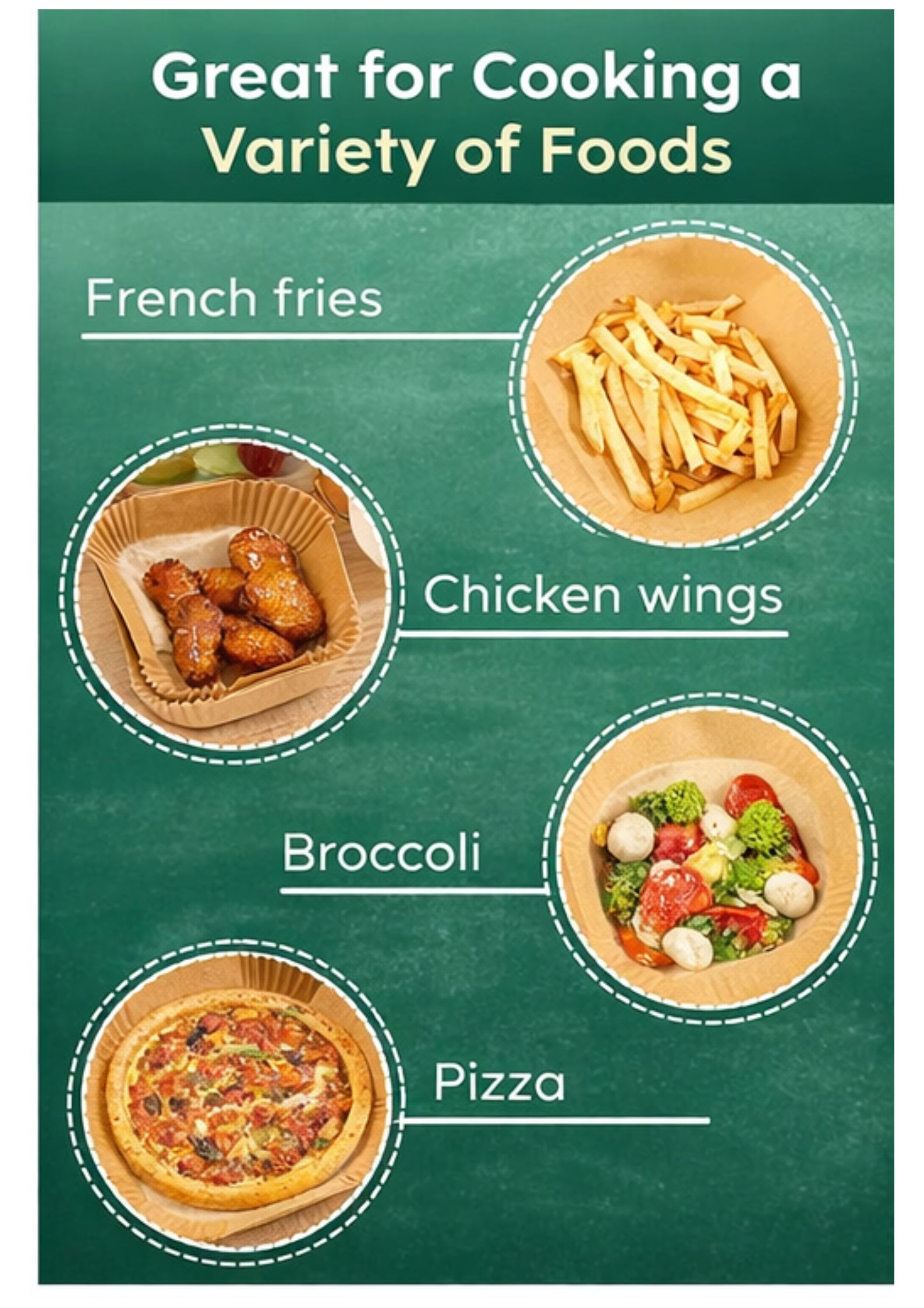 100 PCS Air Fryer Paper Sheets