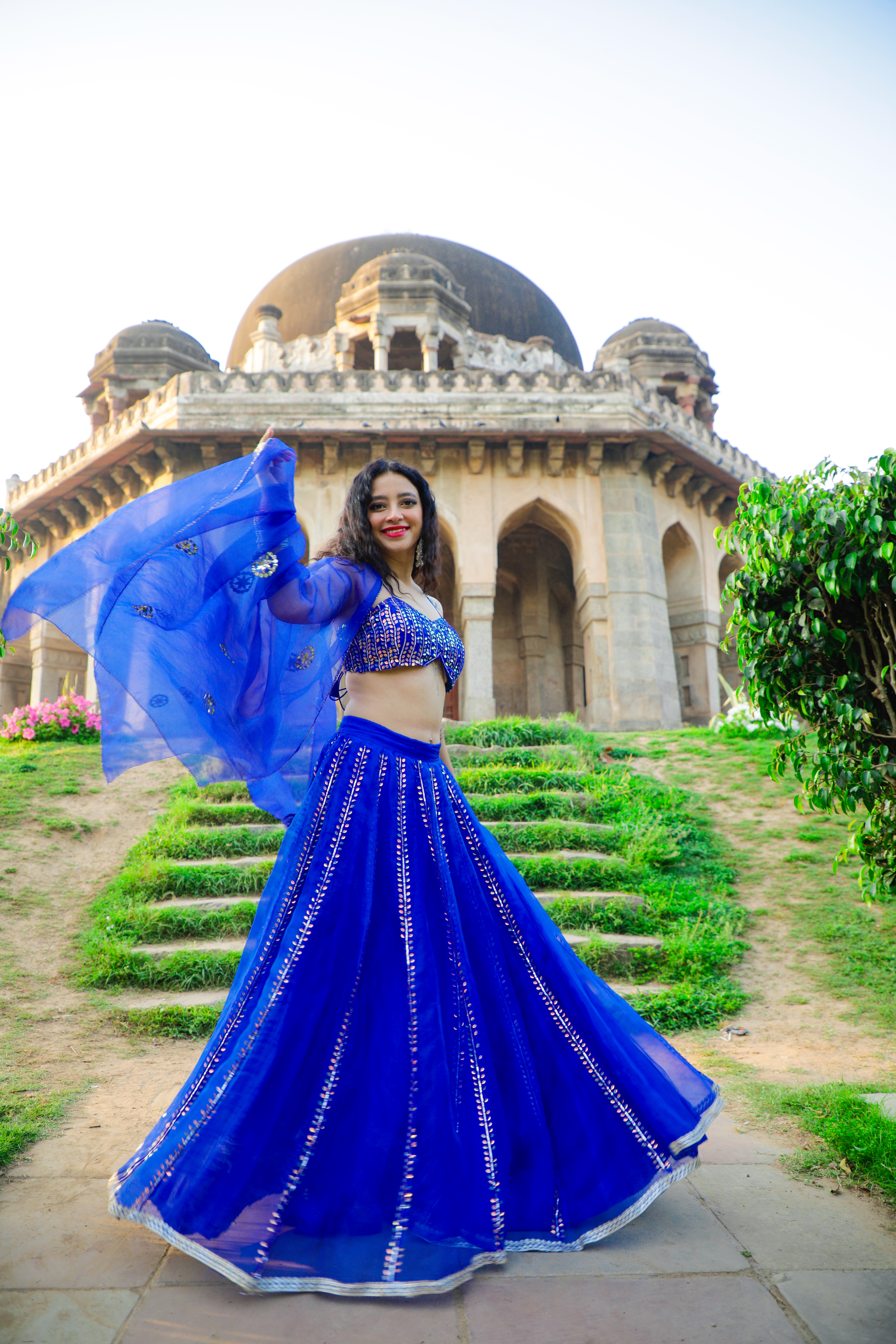 Royal Blue Lehenga Choli