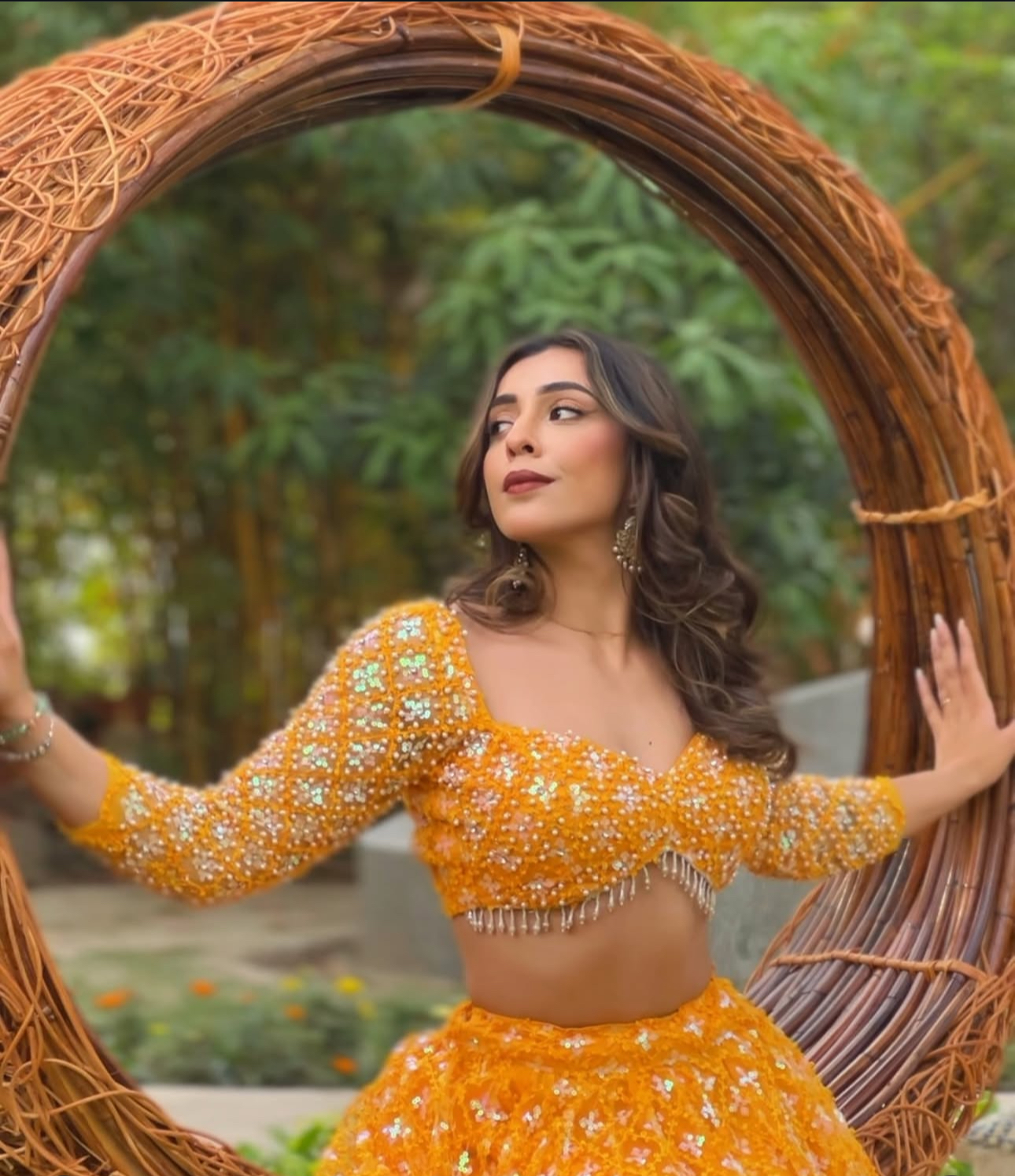 Embellished Yellow Lehenga