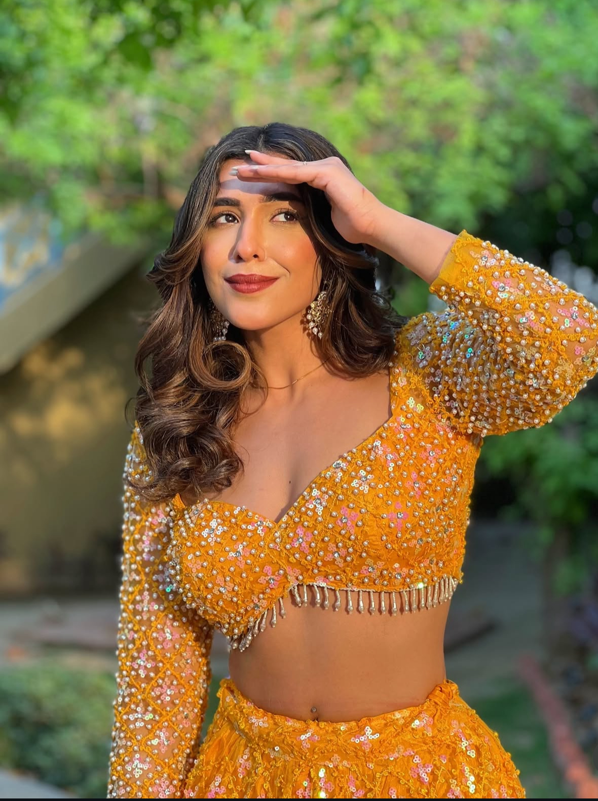 Embellished Yellow Lehenga