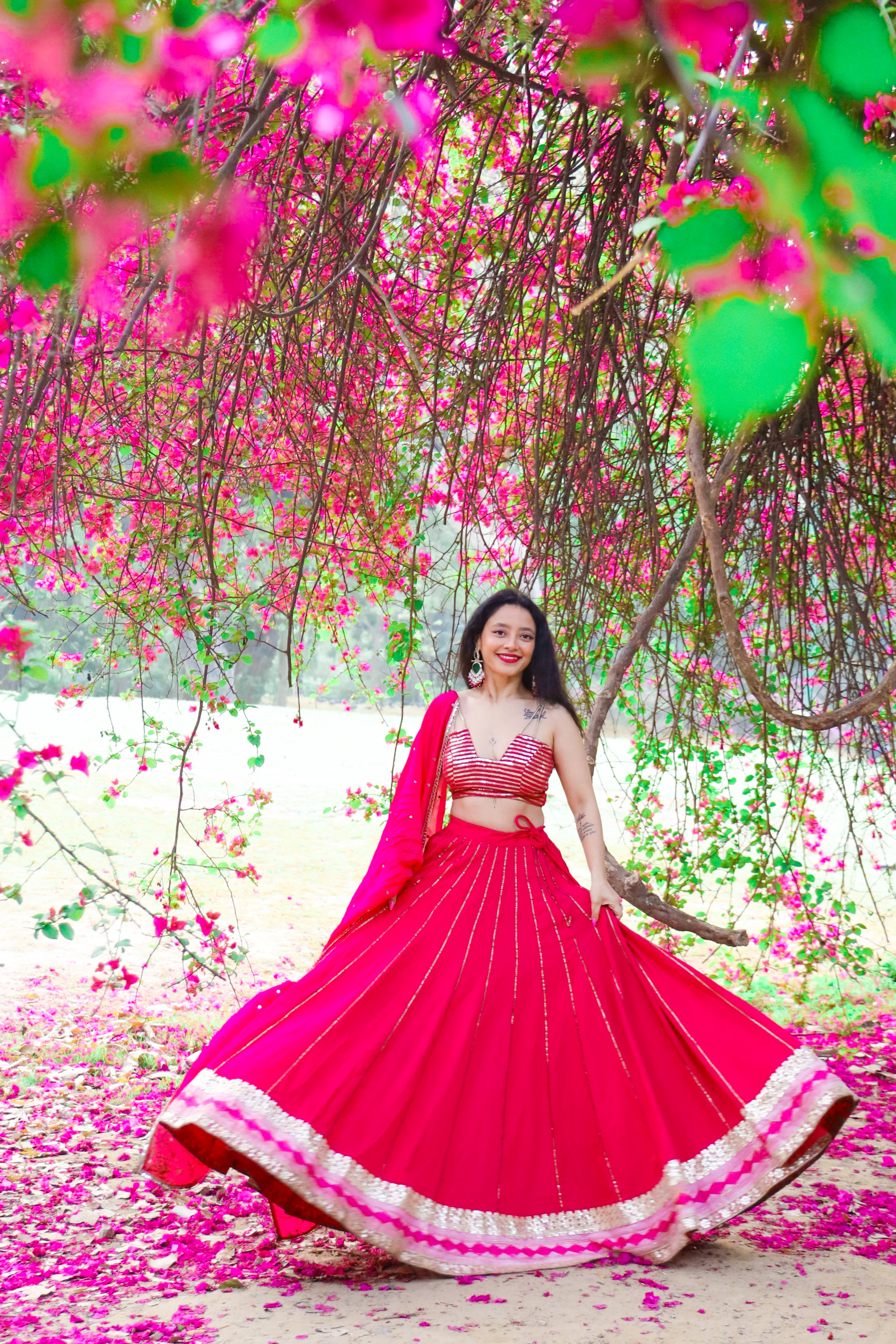 Bright Pink Lehenga Choli