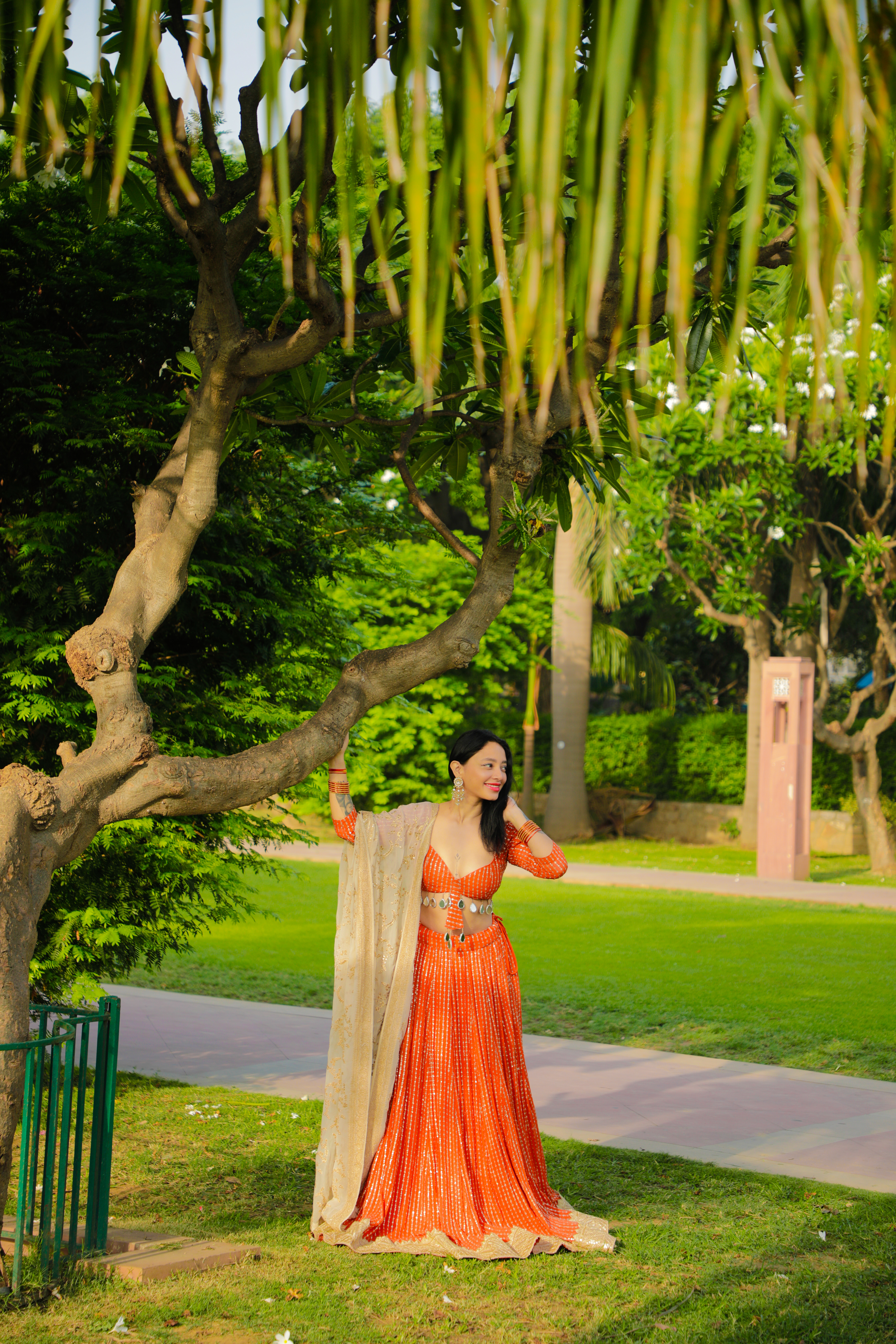 Elegant Red Traditional Gown