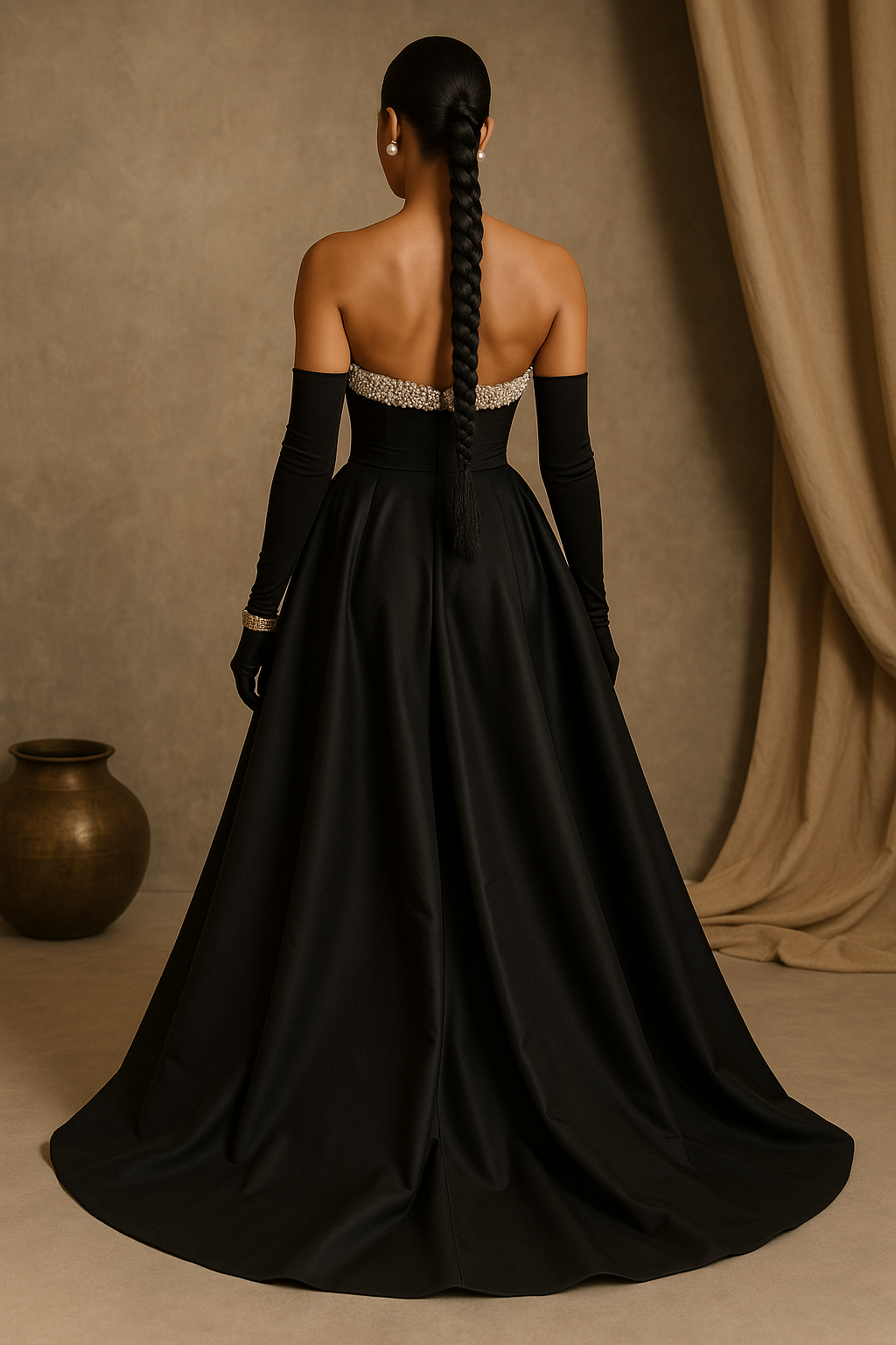 Elegant Black Evening Gown