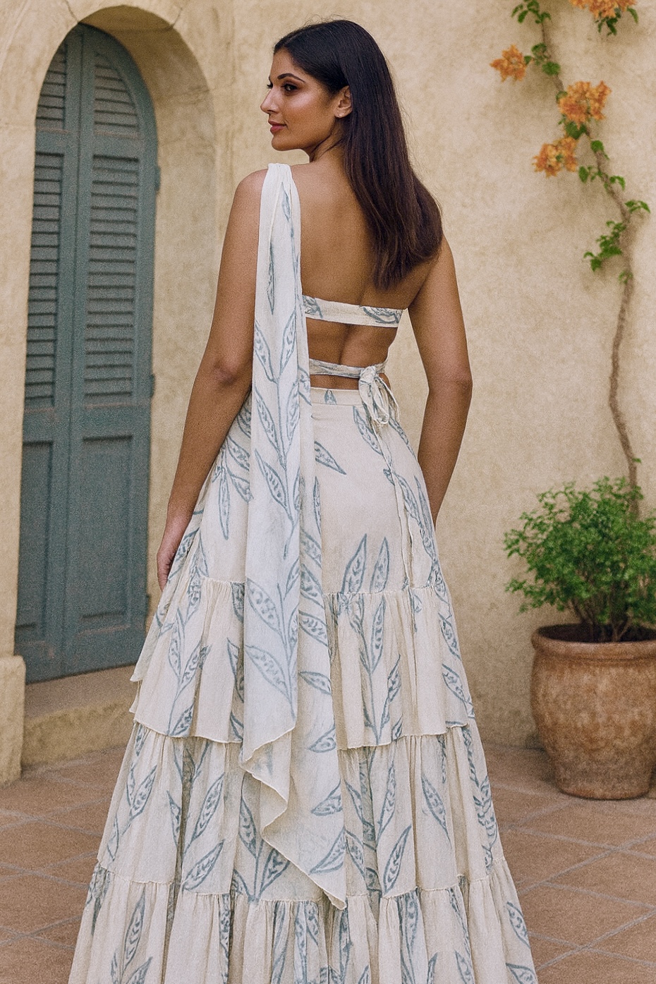 Bohemian Printed Tiered Maxi Dress