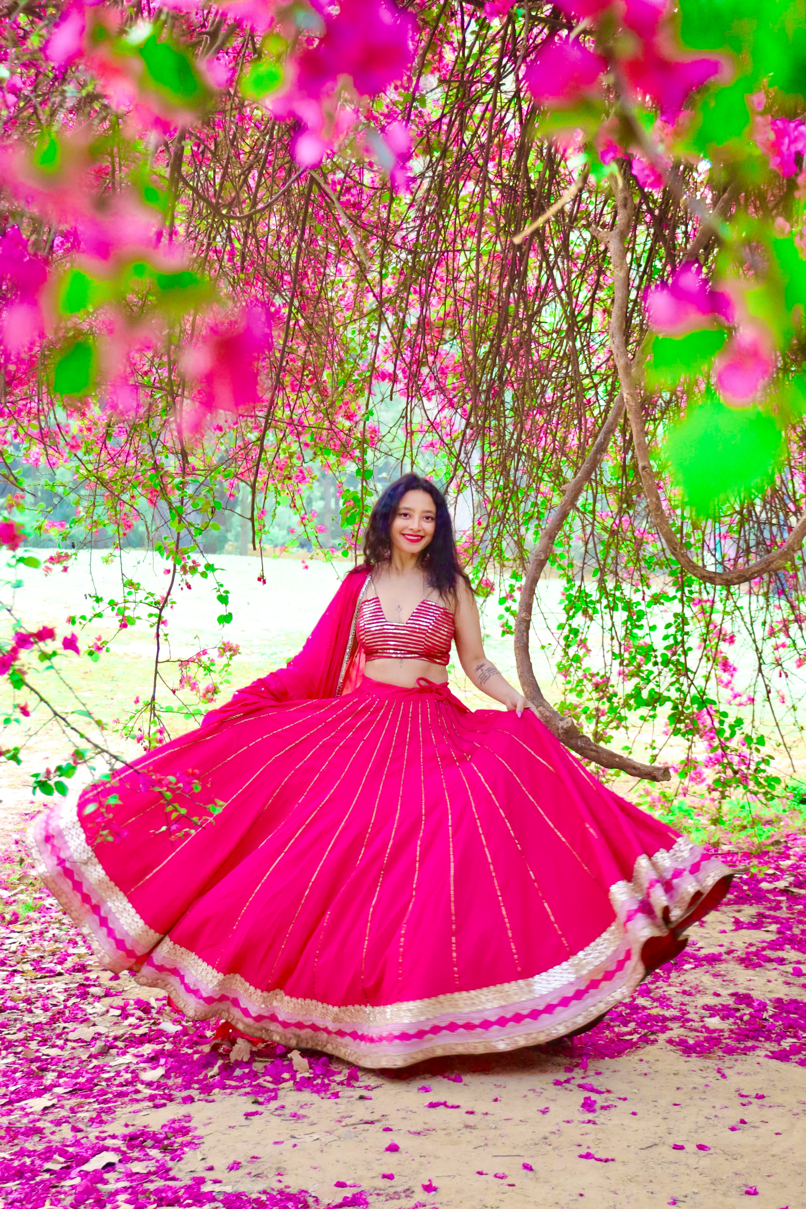 Bright Pink Lehenga Choli