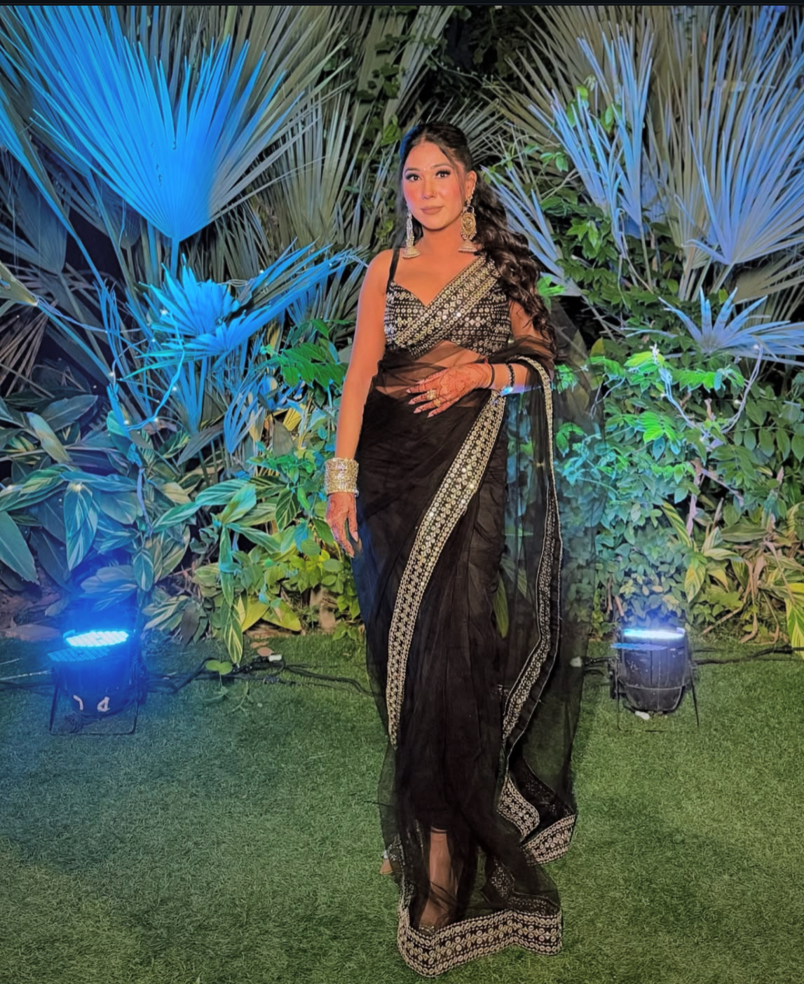Elegant Black Saree