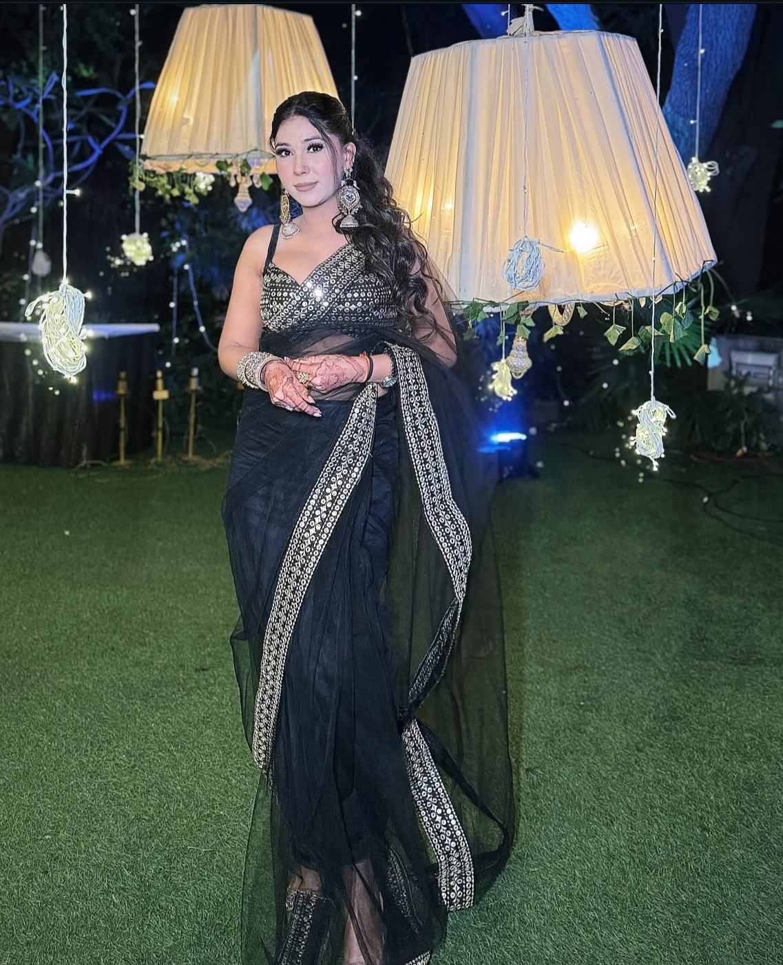 Elegant Black Saree