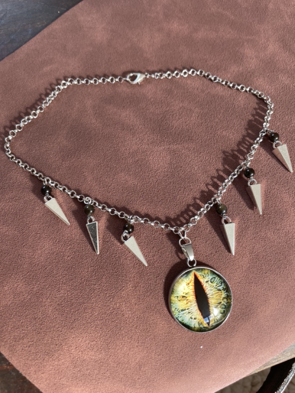 Dragon Eye Gold Obsidian Choker