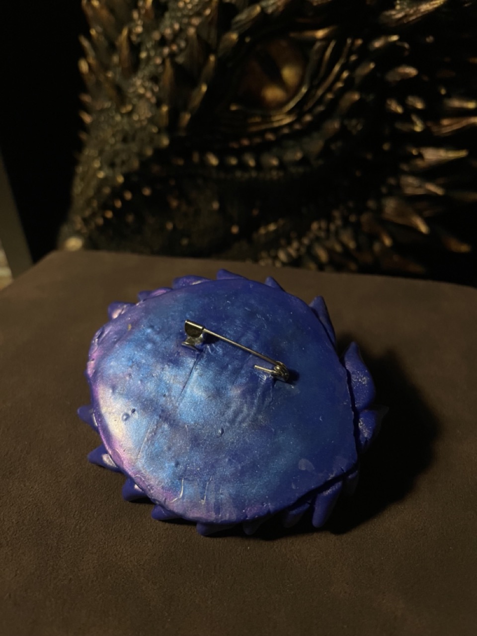 Large Dragon Eye Brooch