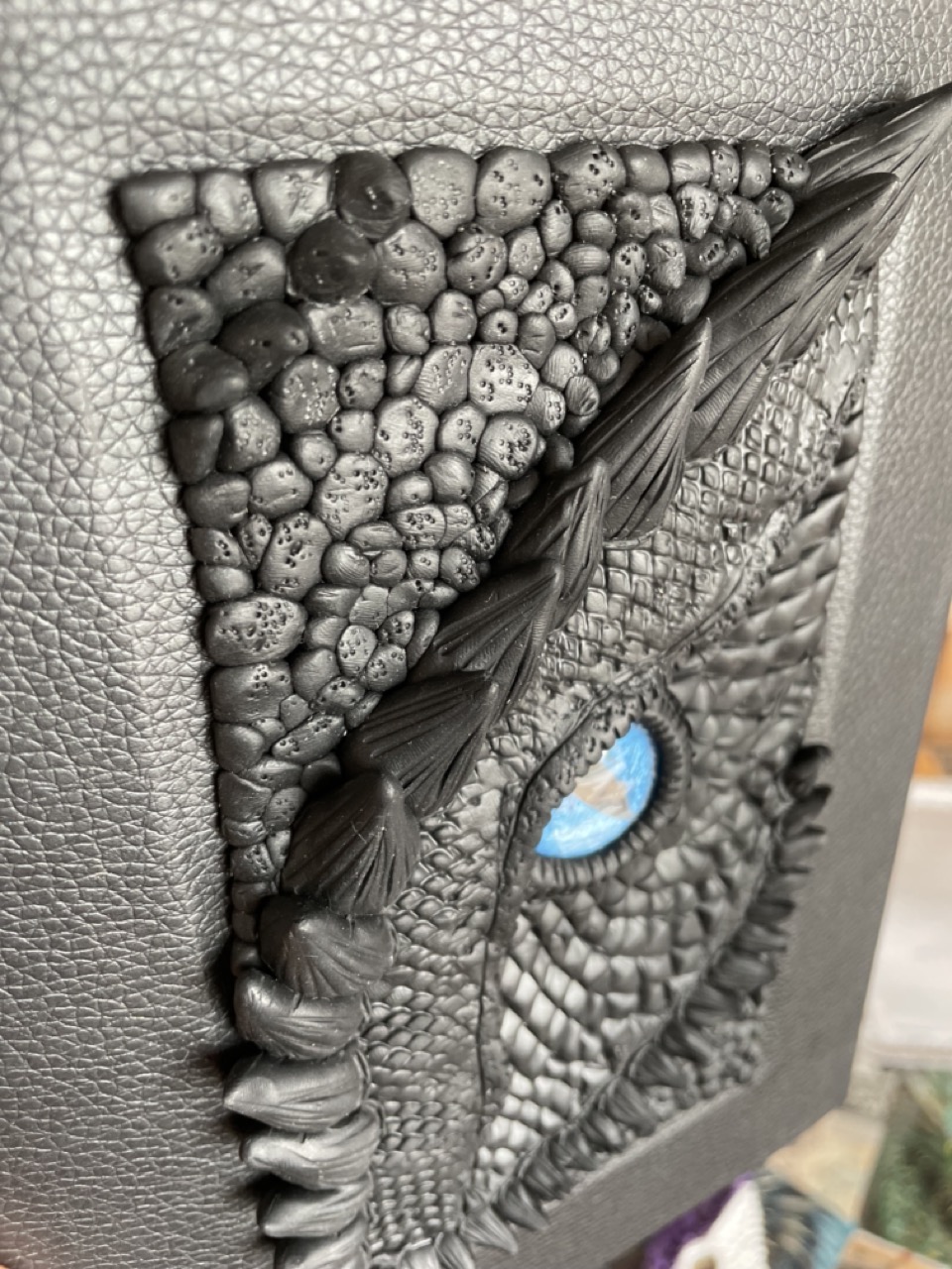 A5 Black Dragon Journal with black ring binder