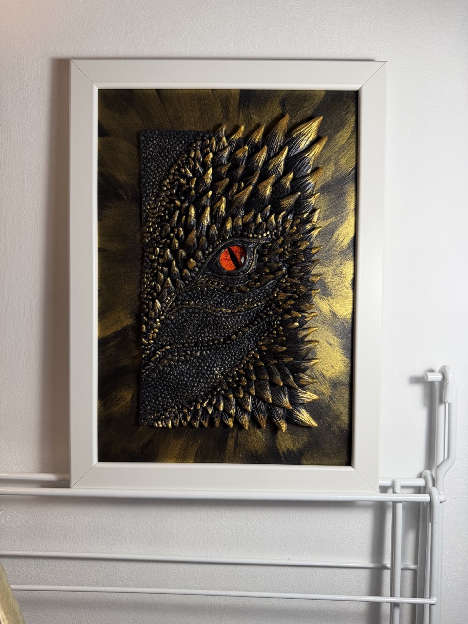 Handcrafted Dragon Eye 3D Art Piece