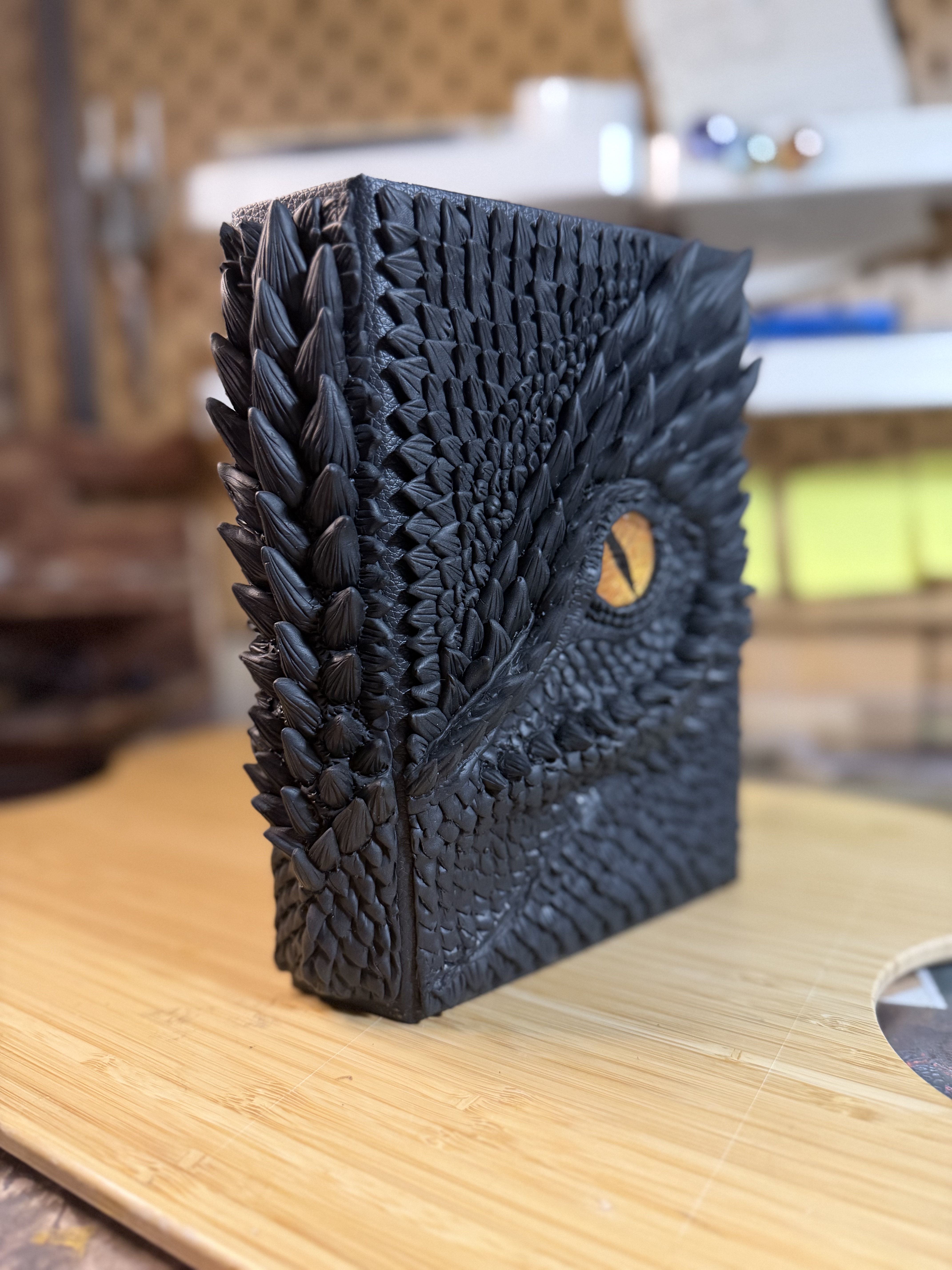 3D hardcover dragon book sleeve for Fourth Wing paperback book