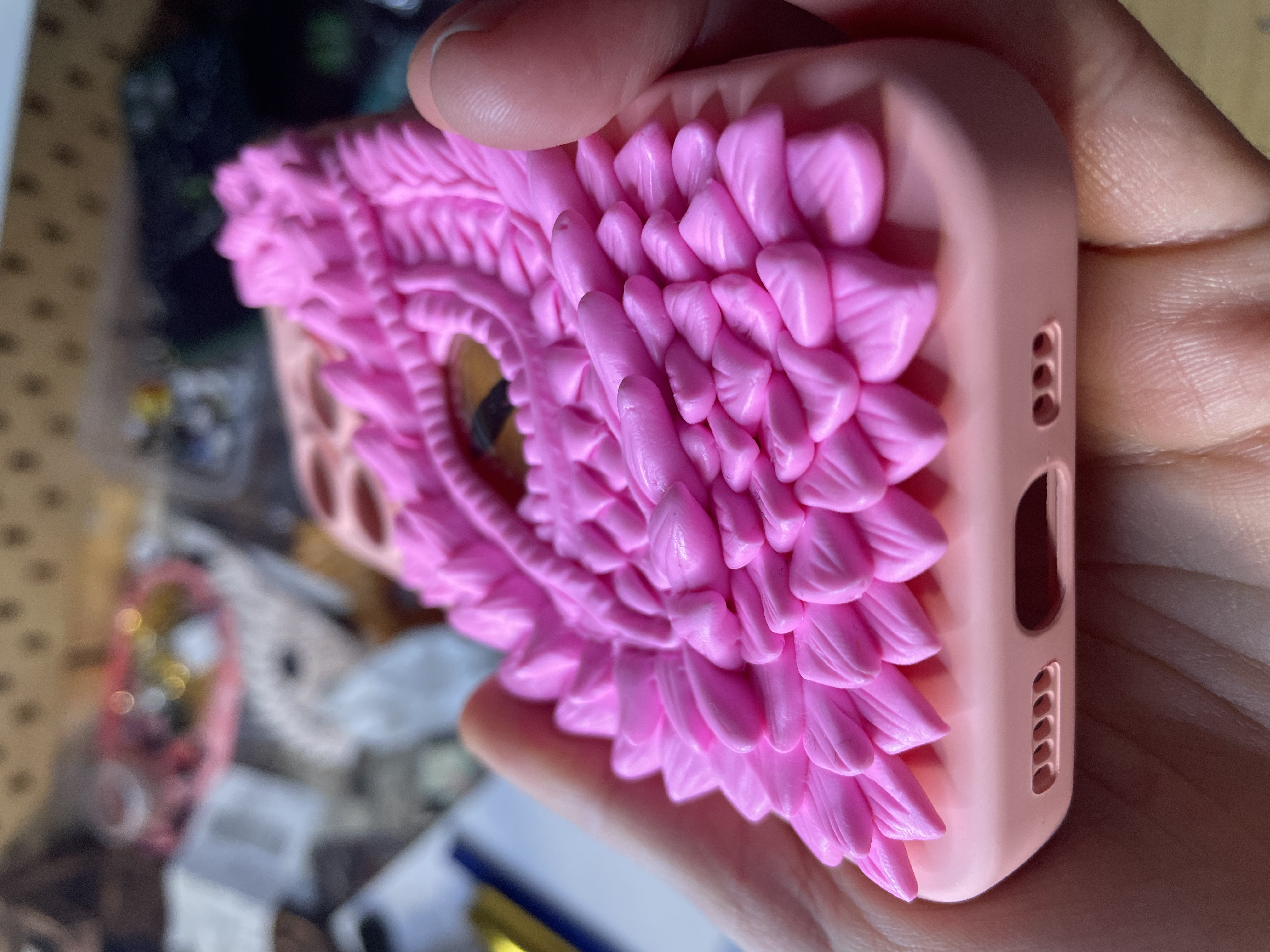 iPhone 15 Pro Pink Dragon Eye Phone Case