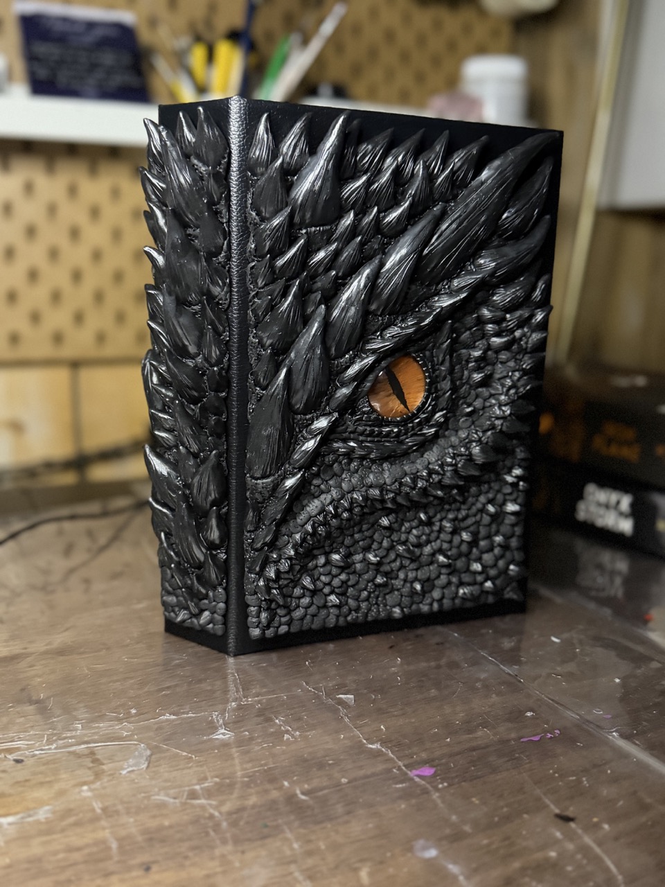 3D hardcover dragon book sleeve for Fourth Wing hardcover book