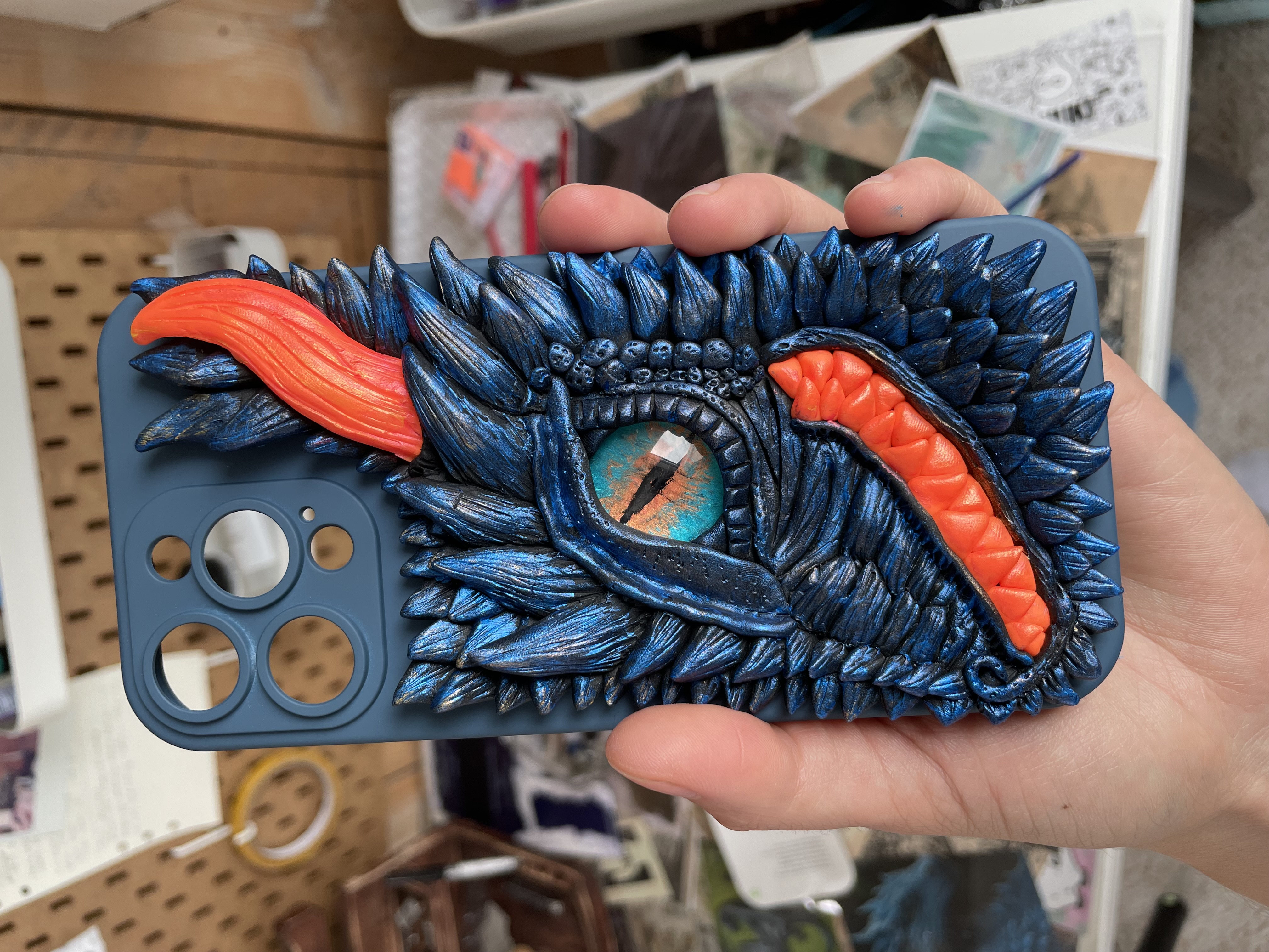 iPhone 16 pro max custom dragon case