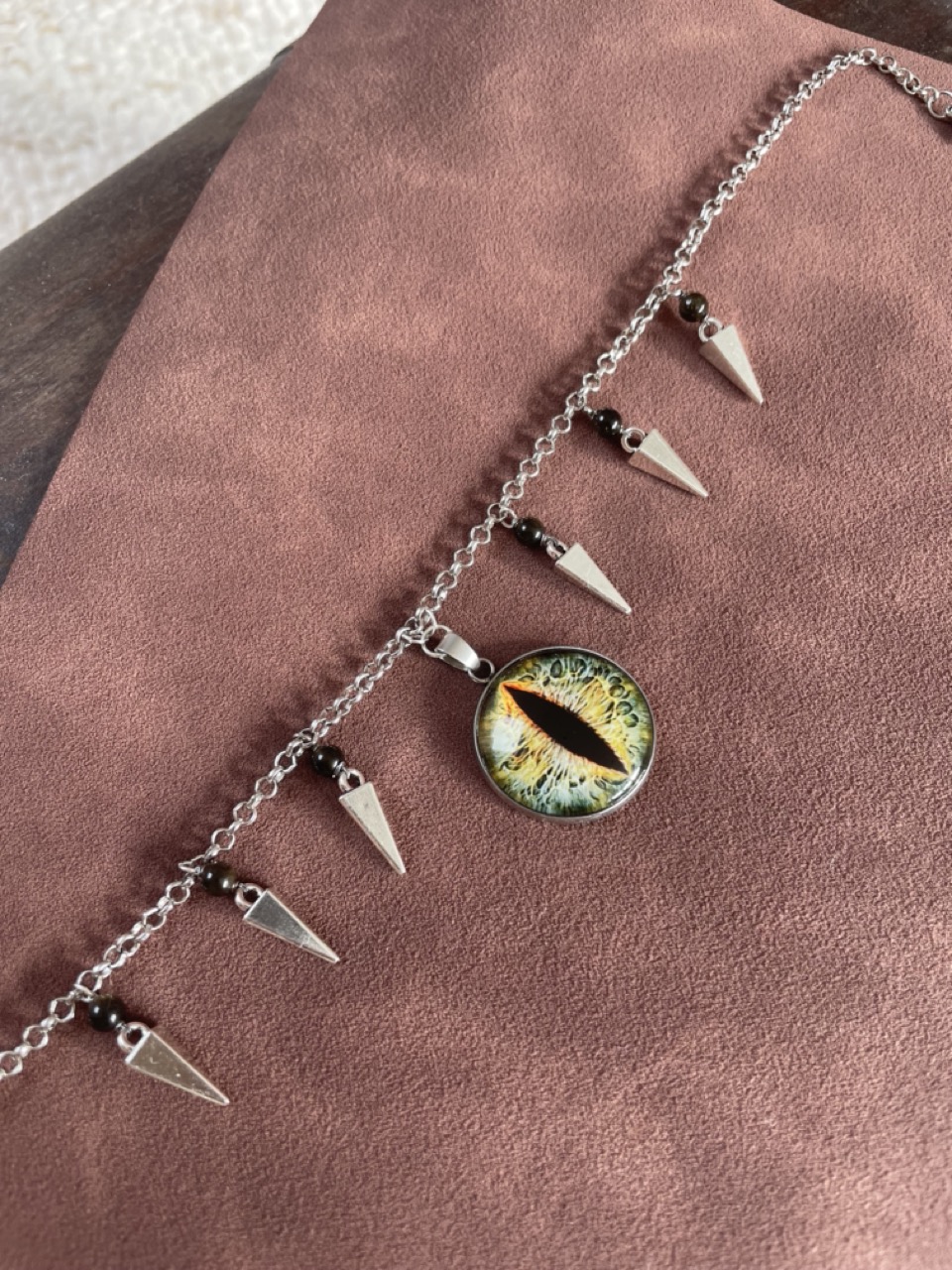 Dragon Eye Gold Obsidian Choker