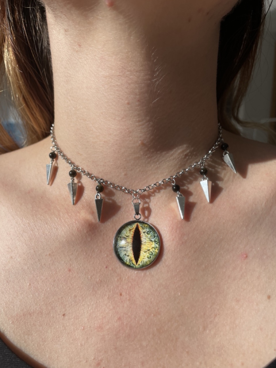 Dragon Eye Gold Obsidian Choker