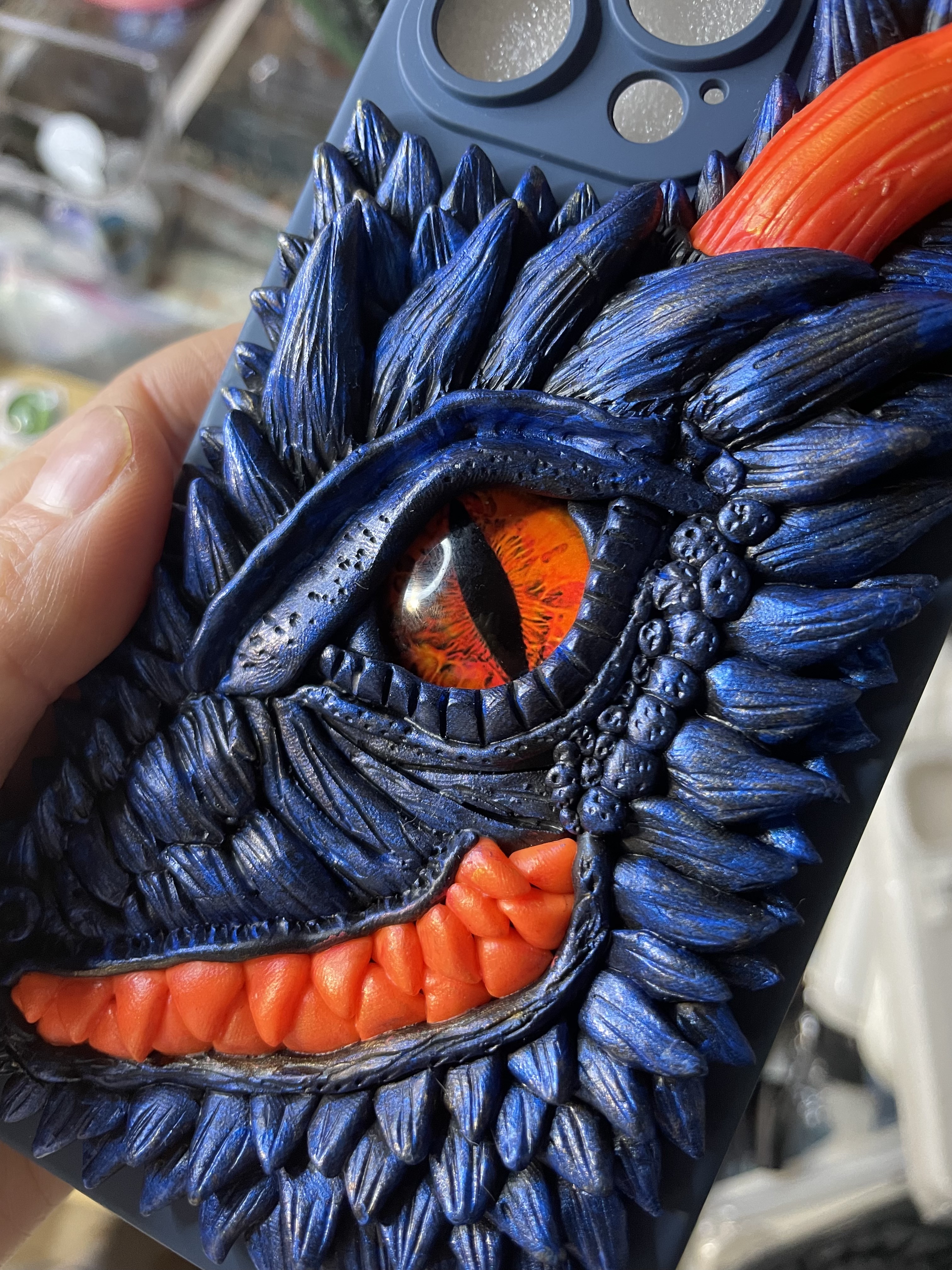 iPhone 14/15/16 Pro Max monster dragon case