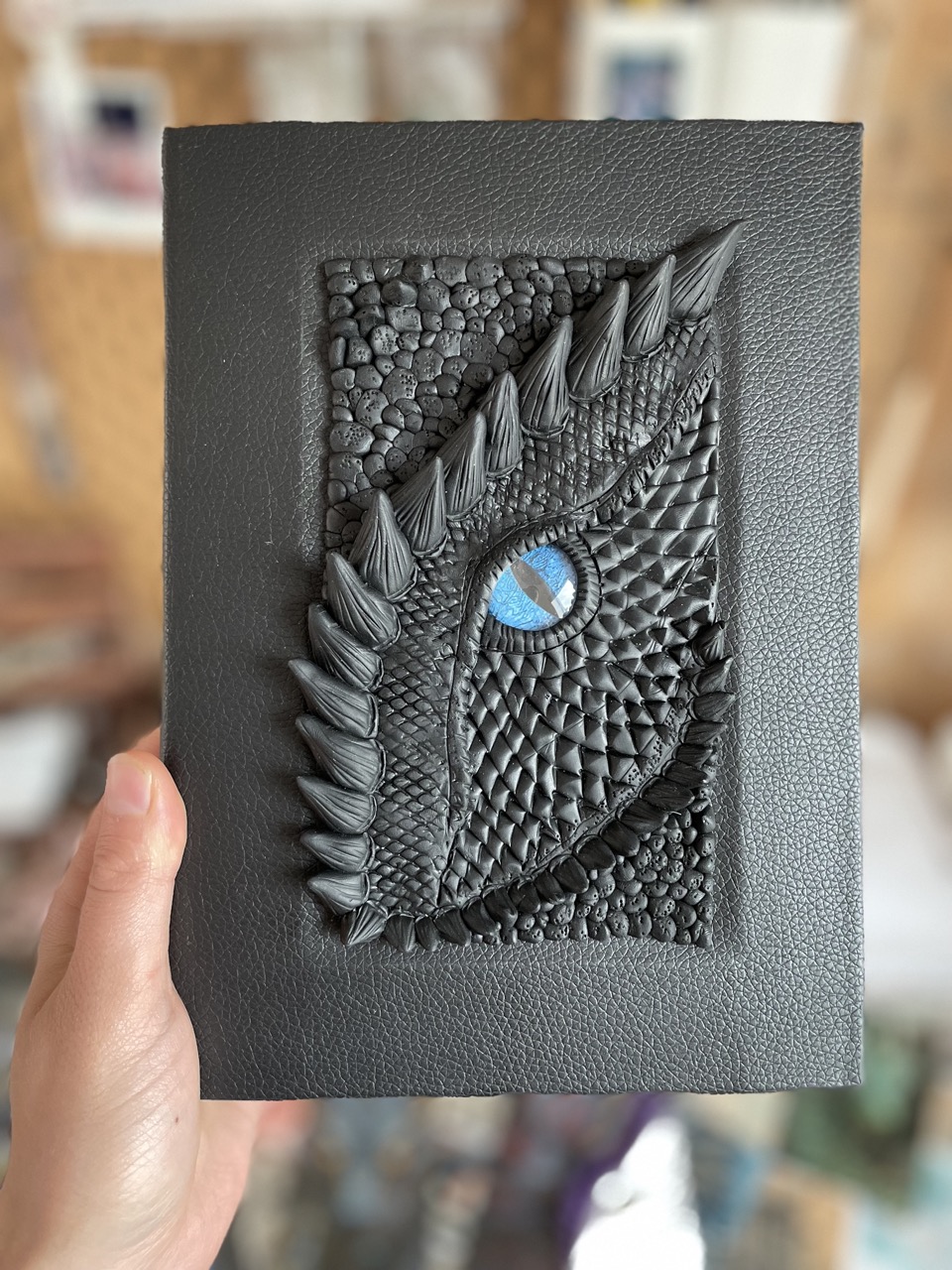 A5 Black Dragon Journal with black ring binder