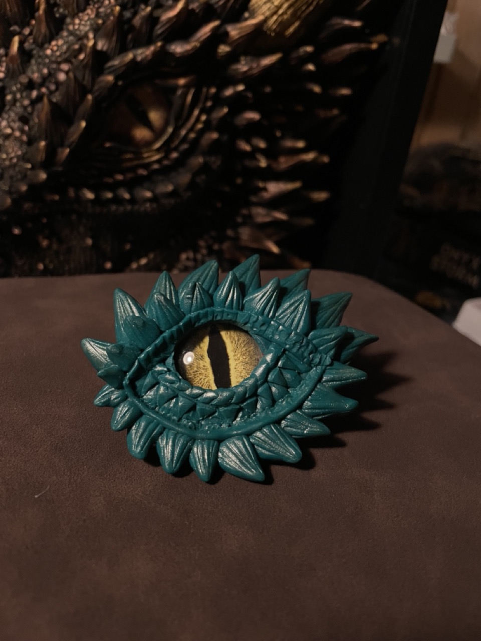 Large Dragon Eye Brooch