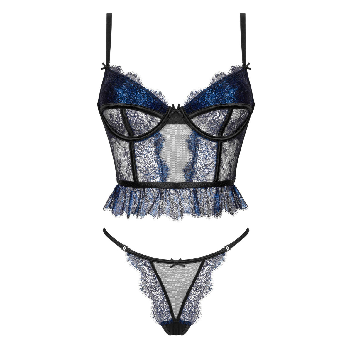 Saphira 2-Piece Set – Blue & Black