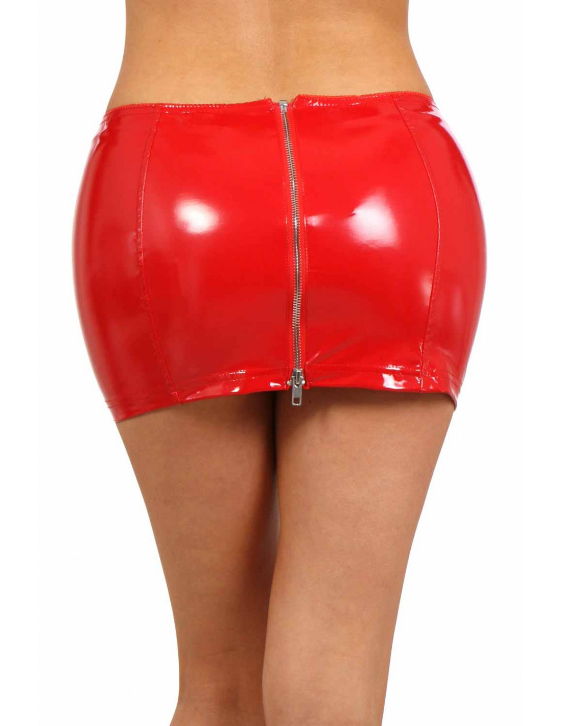  Vinyl miniskirt-2014 straight cut 