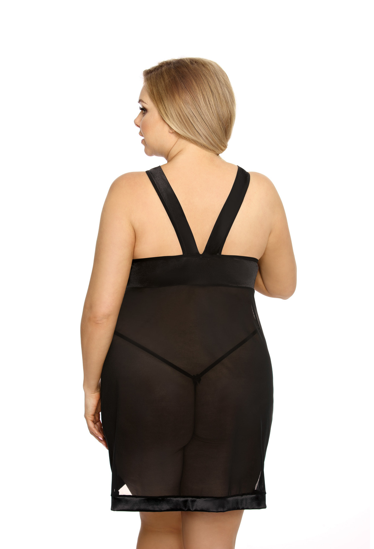 Samara Chemise Black – Sensual Nightgown-1403