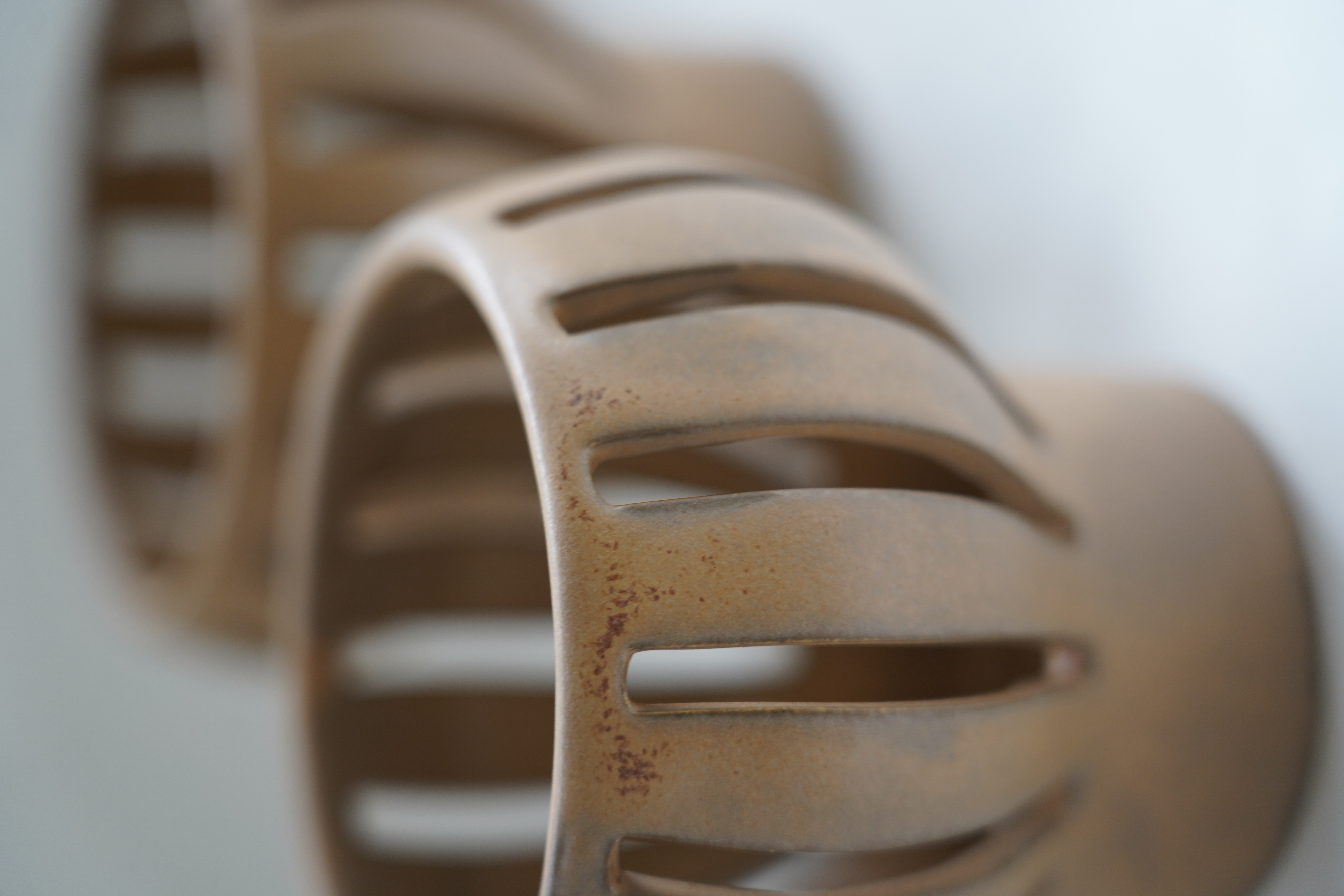 Photophore de Table Beige satiné