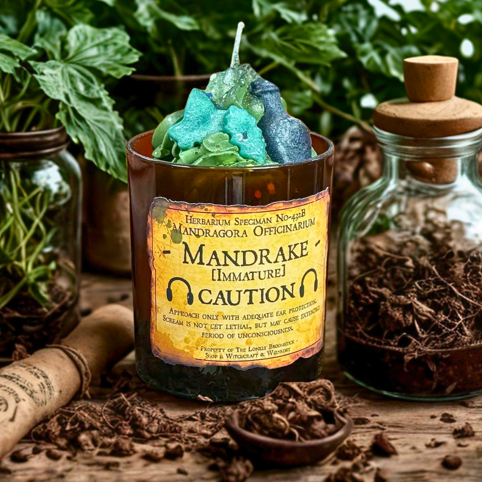 Bougie Mandragore - Harry Potter