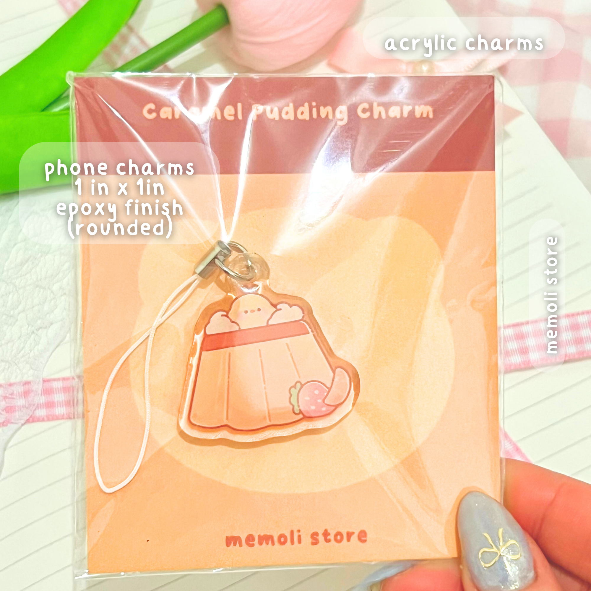 eggie caramel pudding charm
