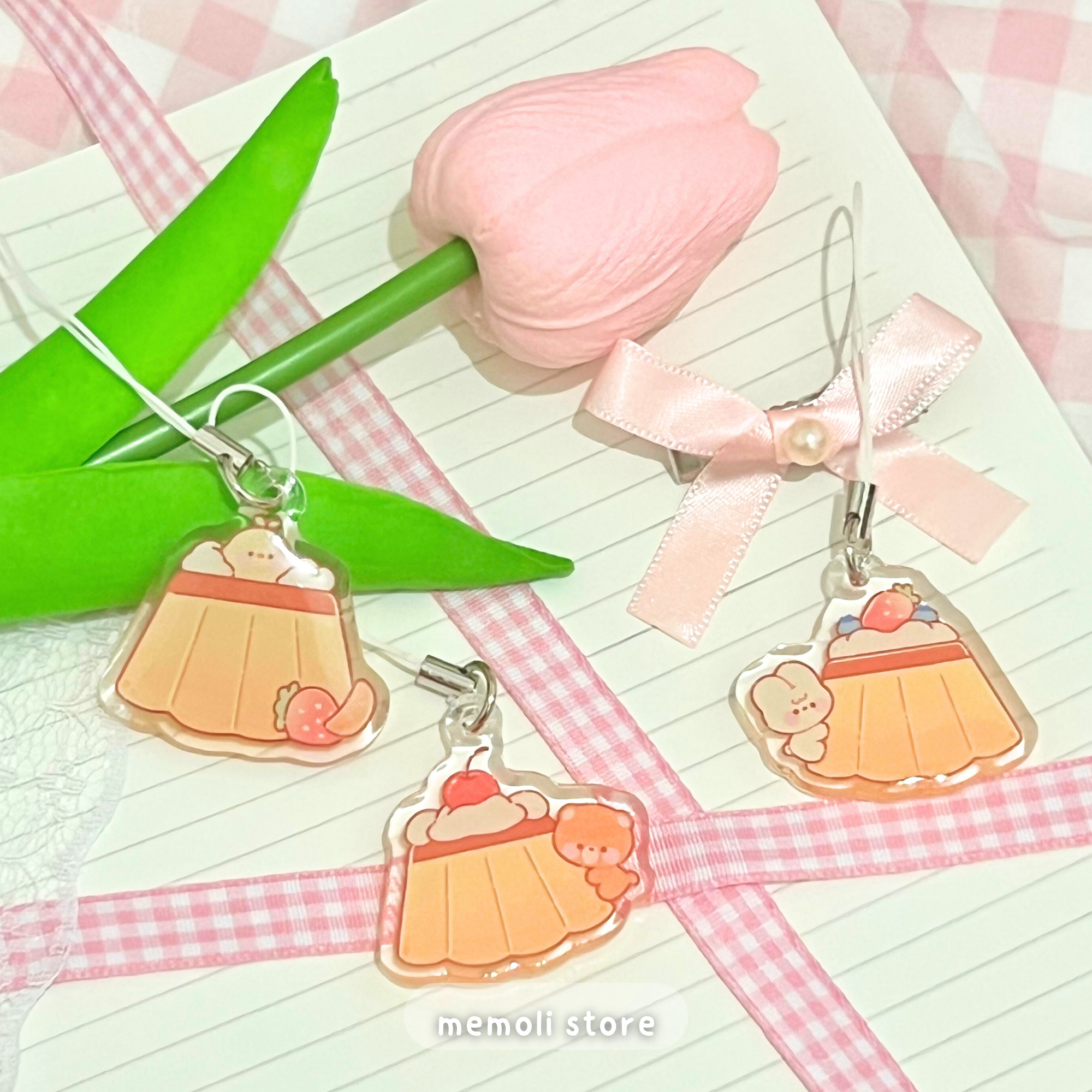 eggie caramel pudding charm