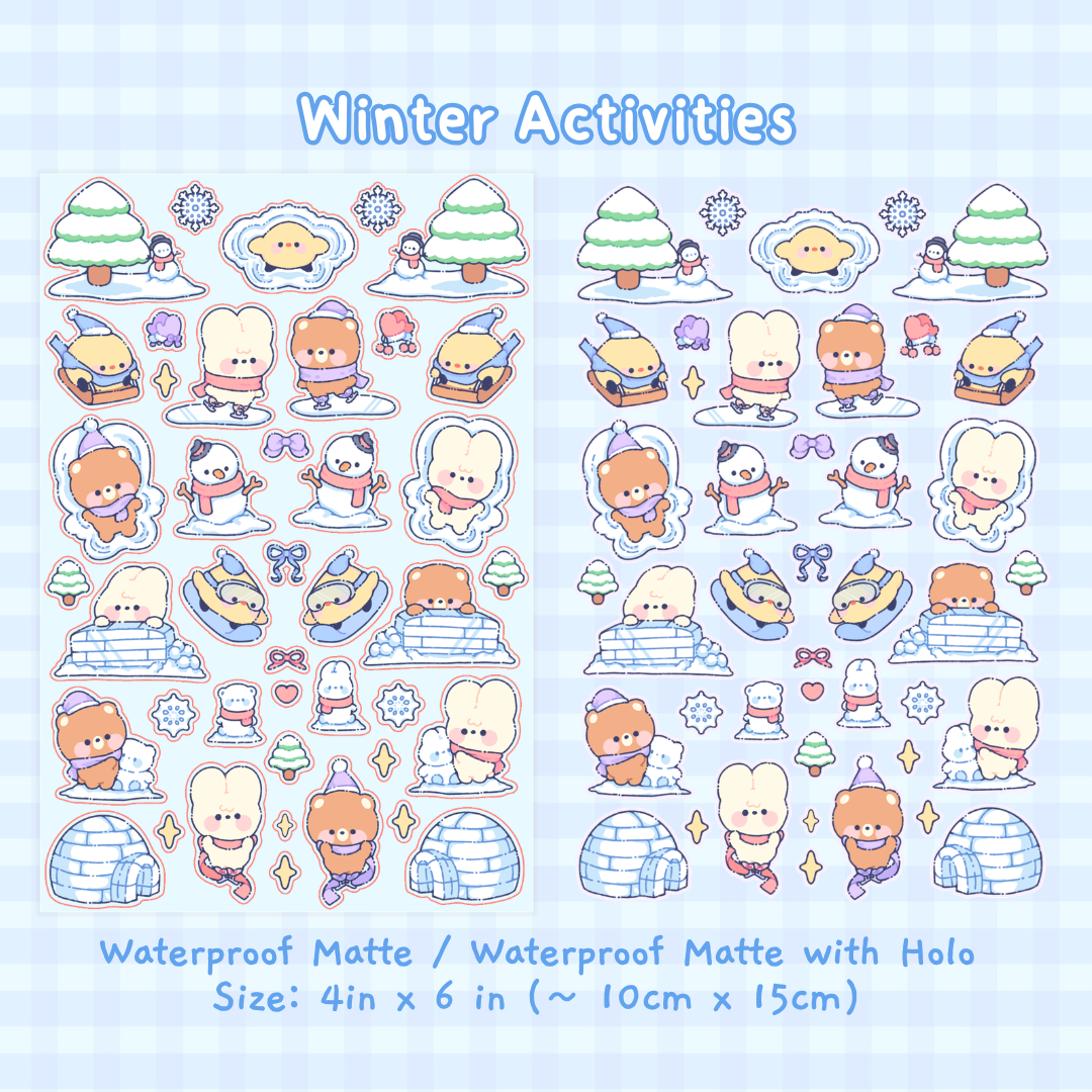 silly seals sticker sheet