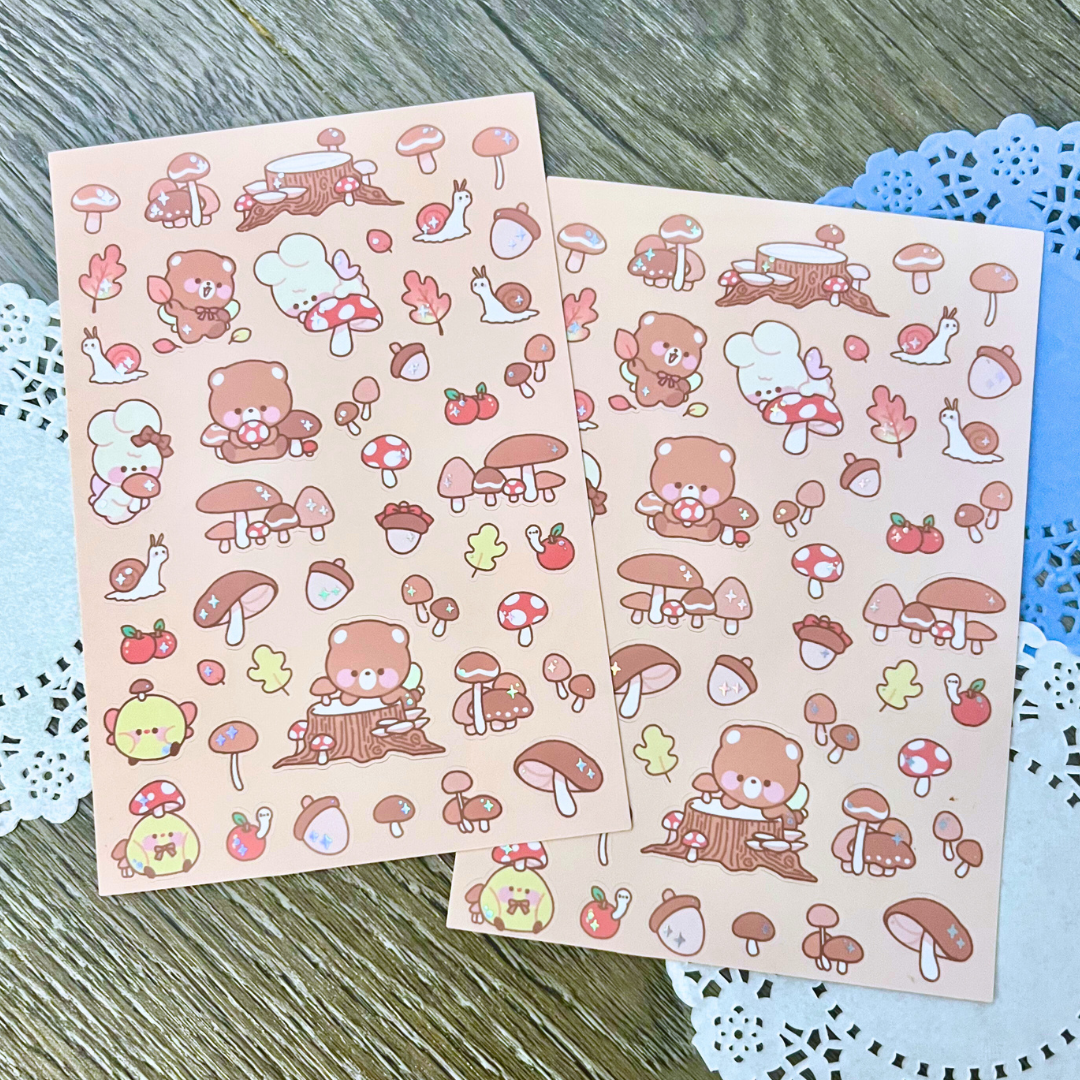 fall foliage sticker sheet