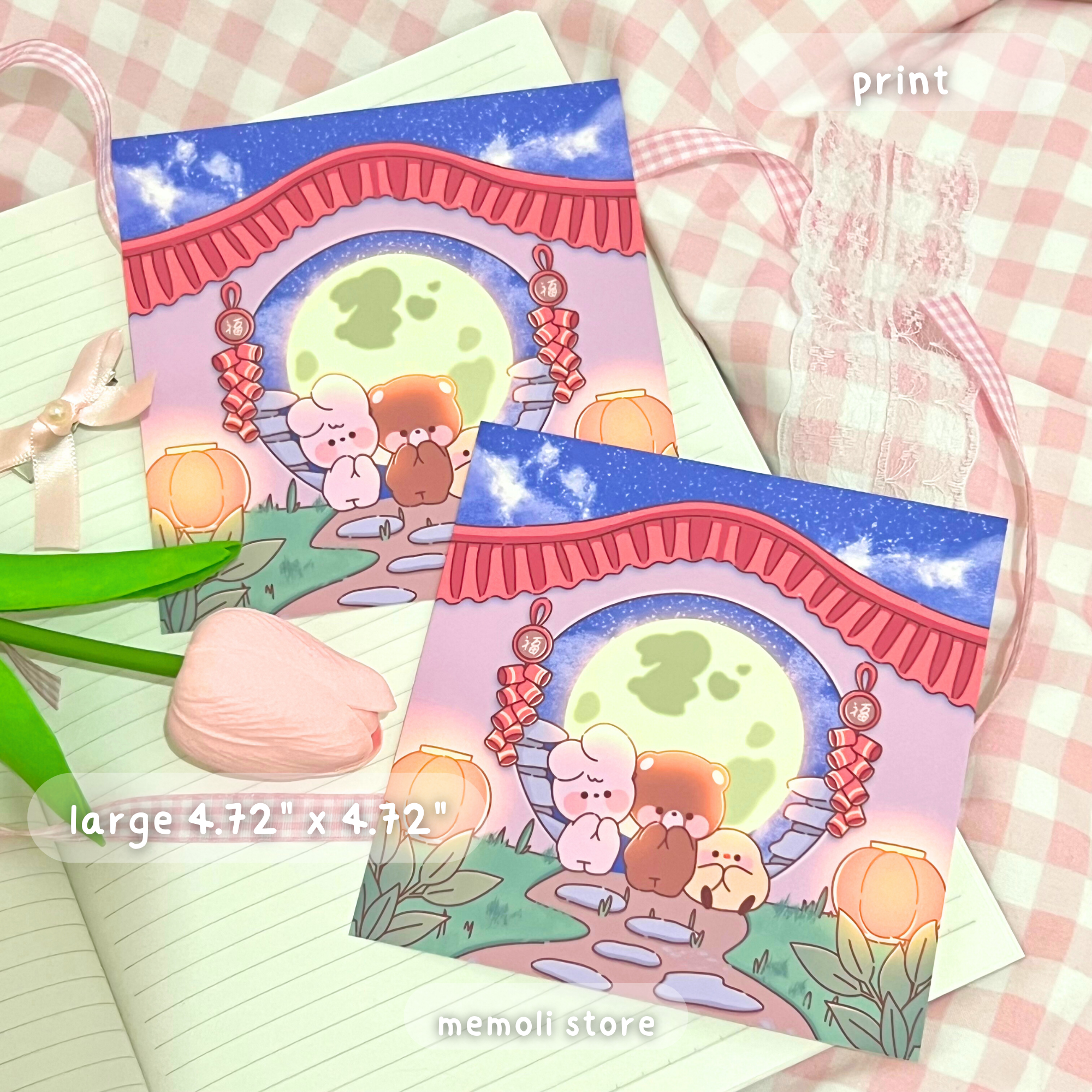 lunar new year greetings prints