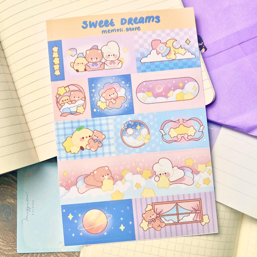 sweet dreams sticker sheet