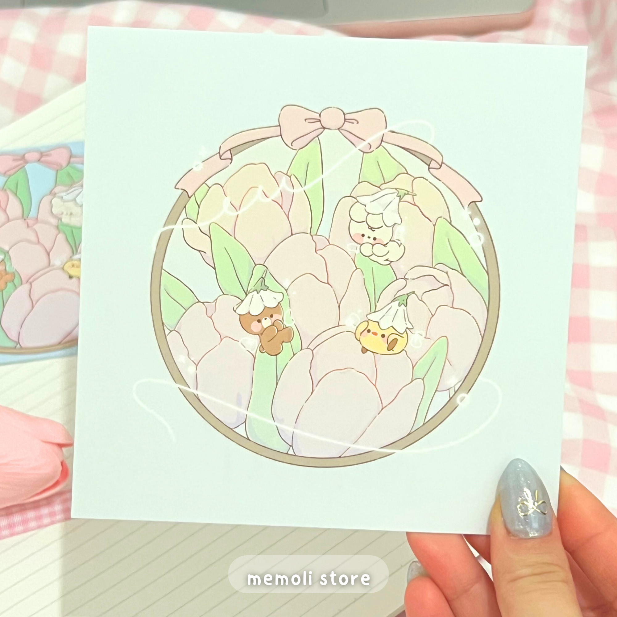 patch work fairies print