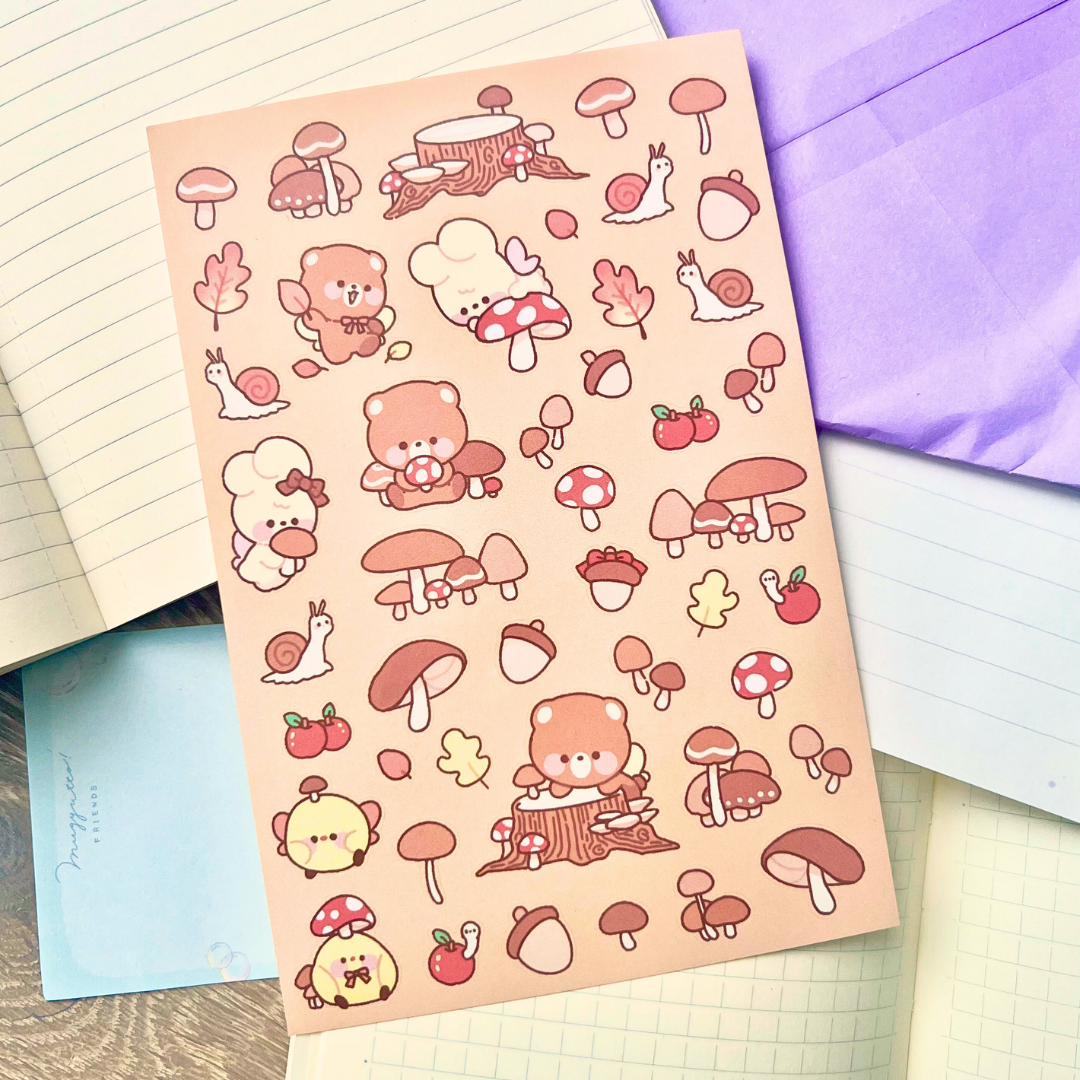 fall foliage sticker sheet