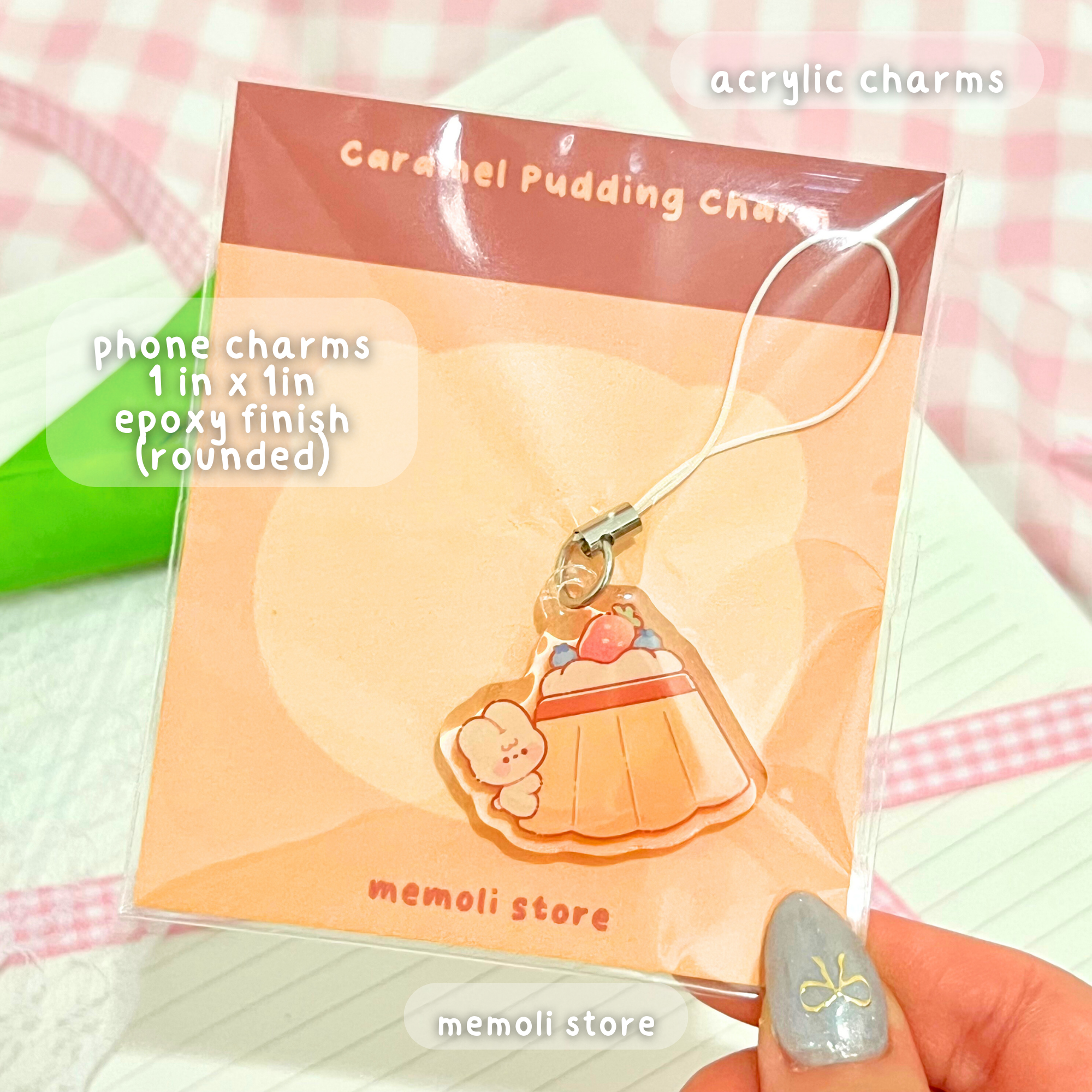 creme caramel pudding charm