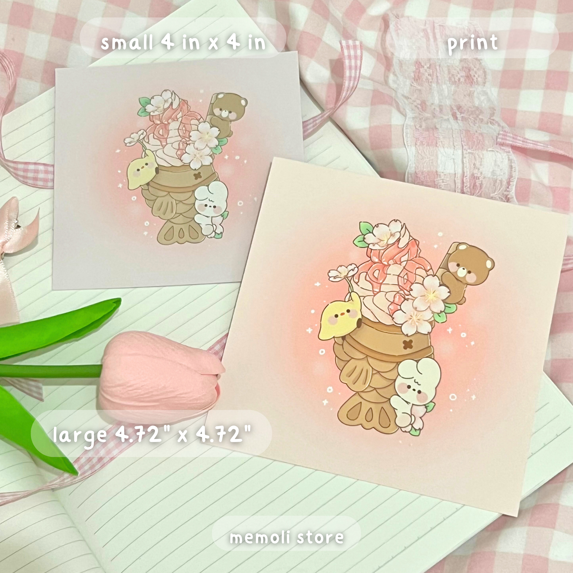 taiyaki ice cream print