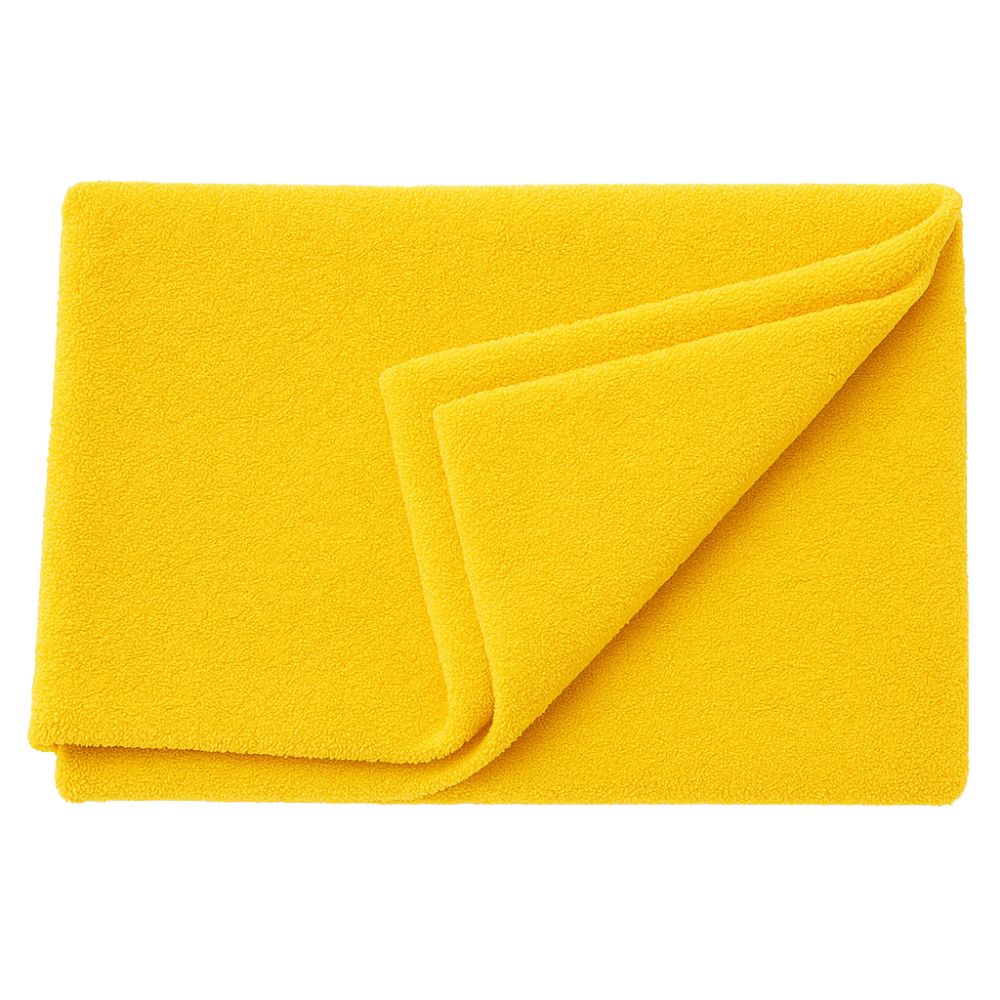 Toalha de Microfibra 40x60cm Sem Costura 400gsm Amarela Karstoq