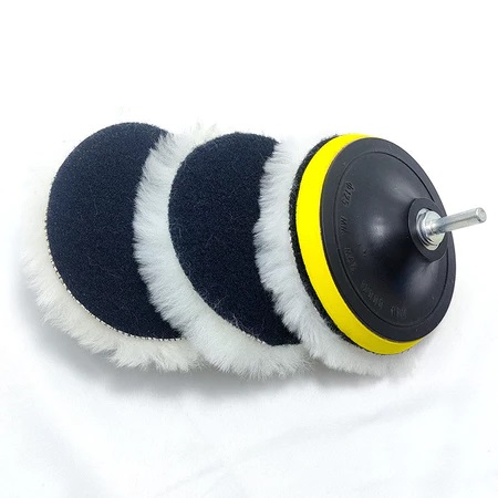 Kit 5 Peças para Polimento 3" Adaptado para Uso em Furadeira